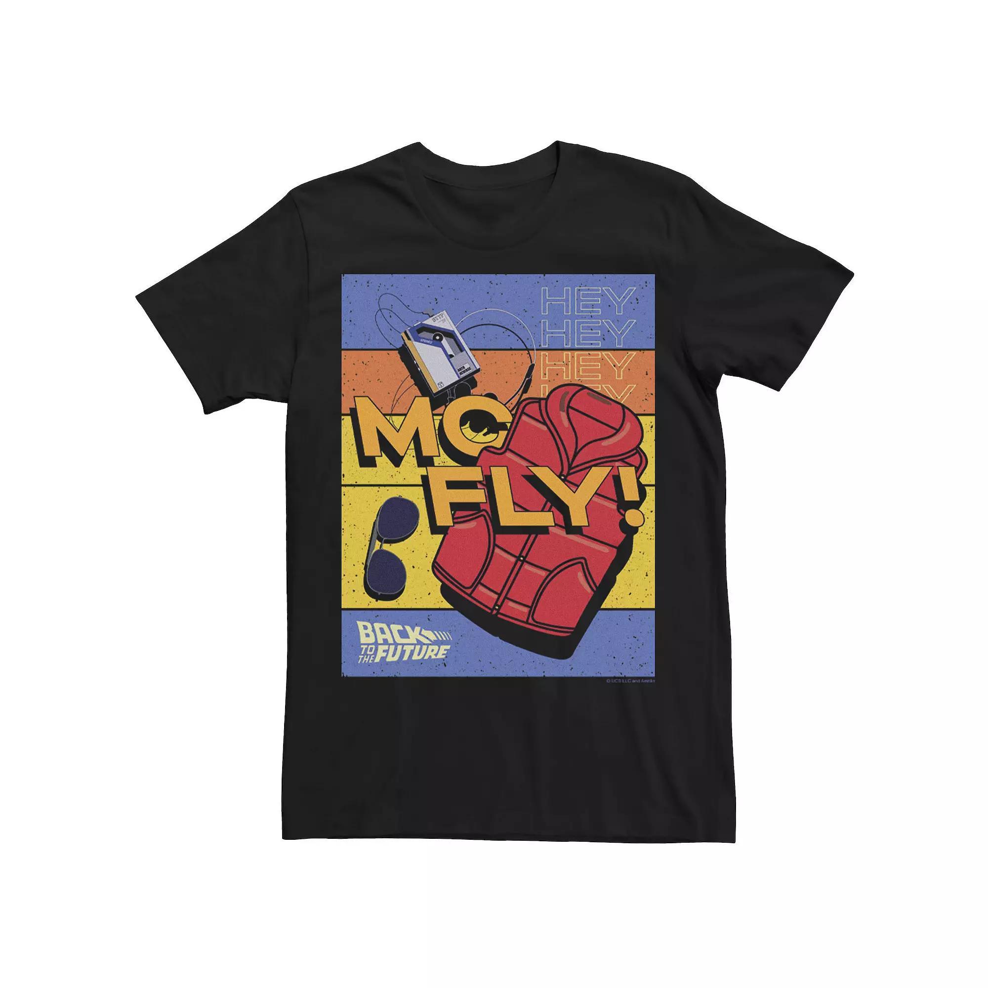 Mens Back To The Future Mc Fly Items Poster Tee Product Image