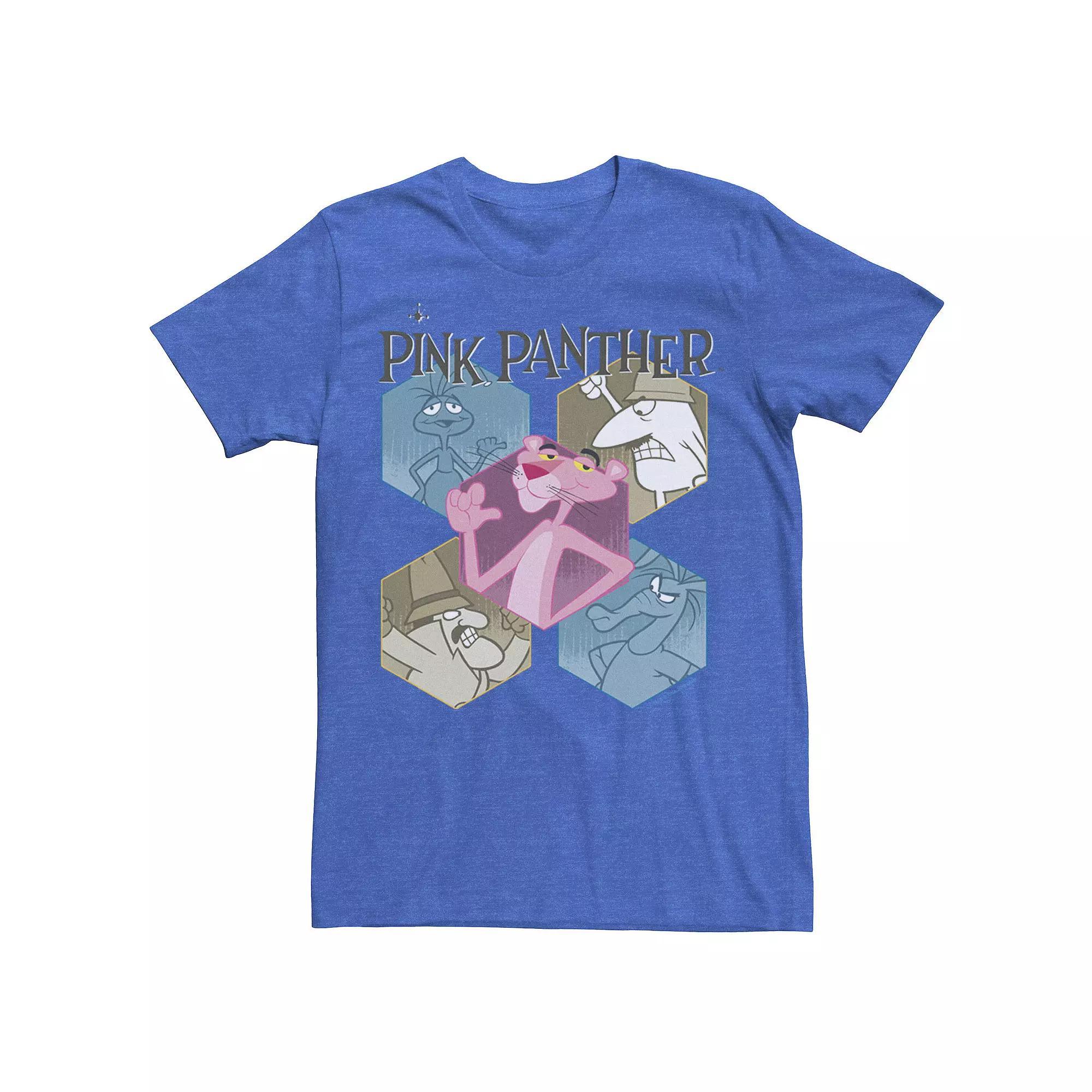 Men's Pink Panther Hexagonal Portraits Graphic Tee, Size: Medium, Roy Product Image