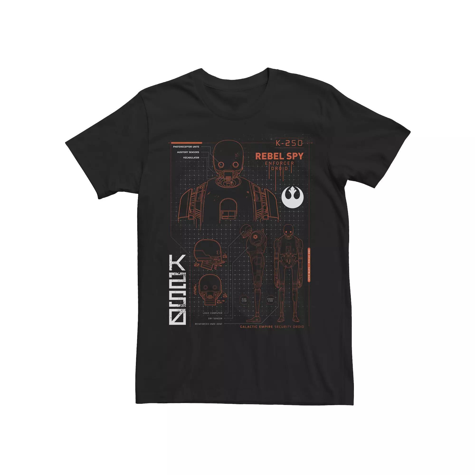 Mens Star Wars K2SO Schematic Tee Product Image
