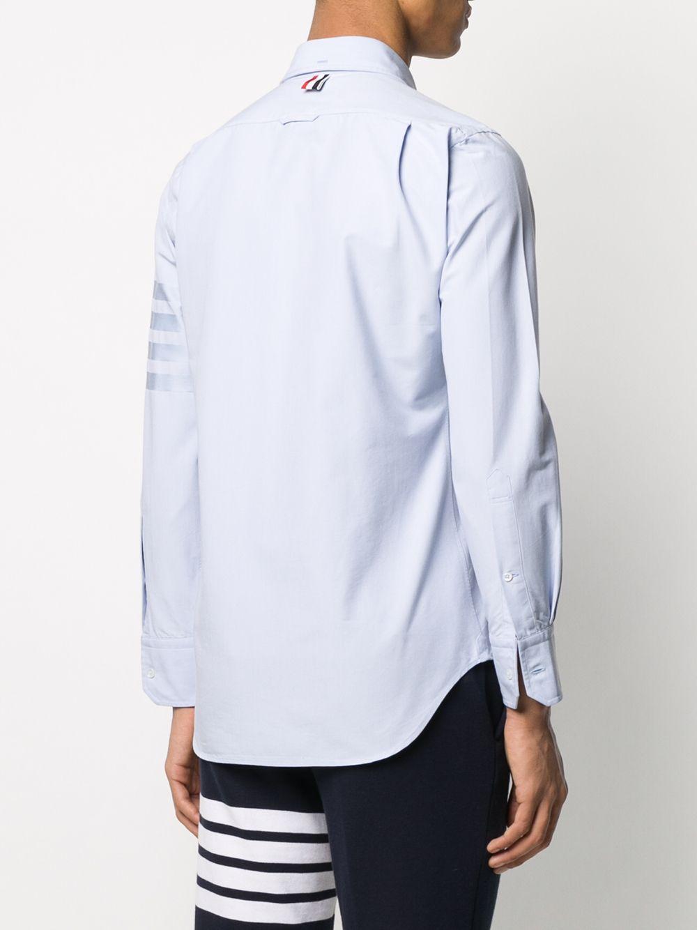 THOM BROWNE Classic Fit Cotton Button-down Shirt In Light Blue Product Image