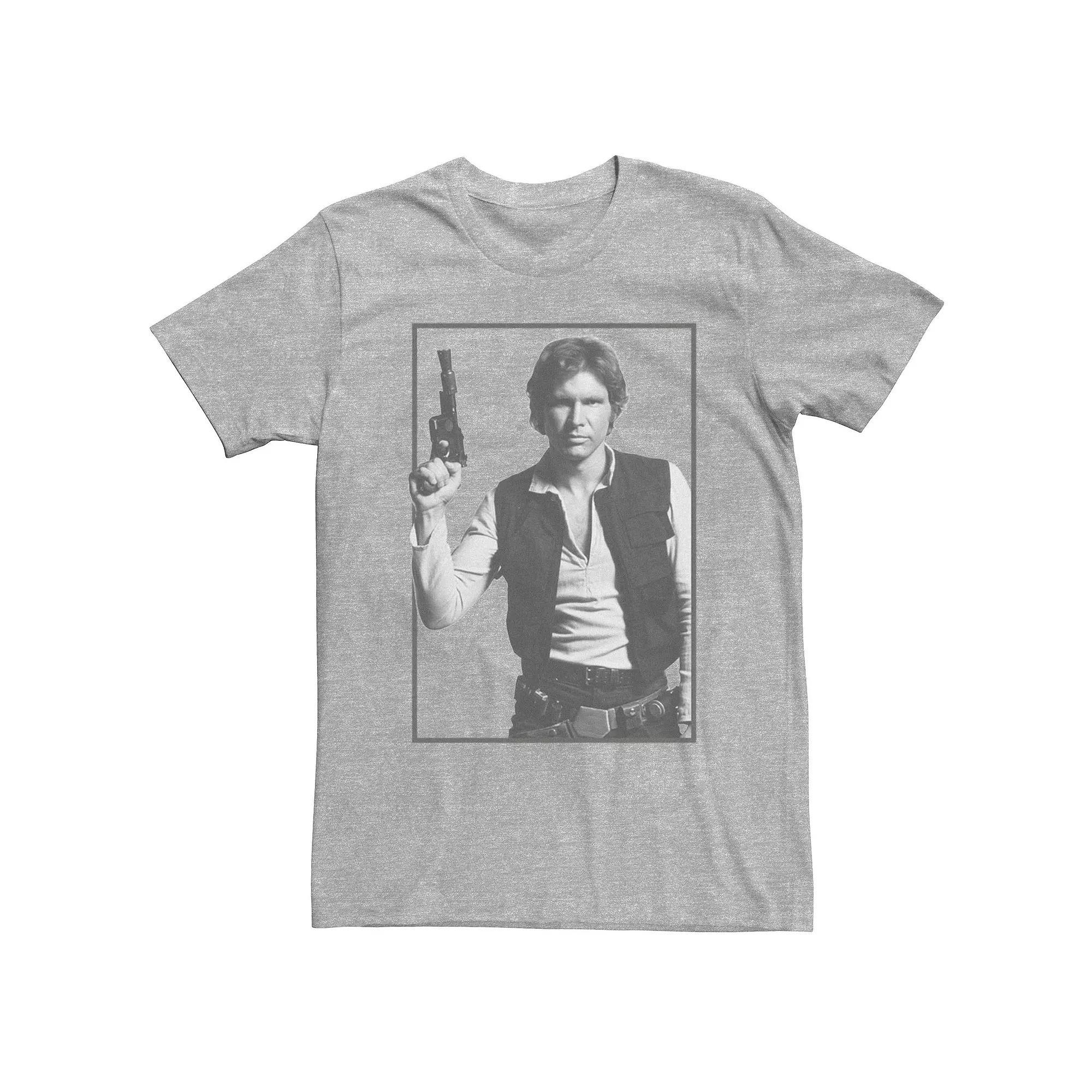 Men's Star Wars Box Solo Graphic Tee, Size: Large, Athletic Grey Product Image