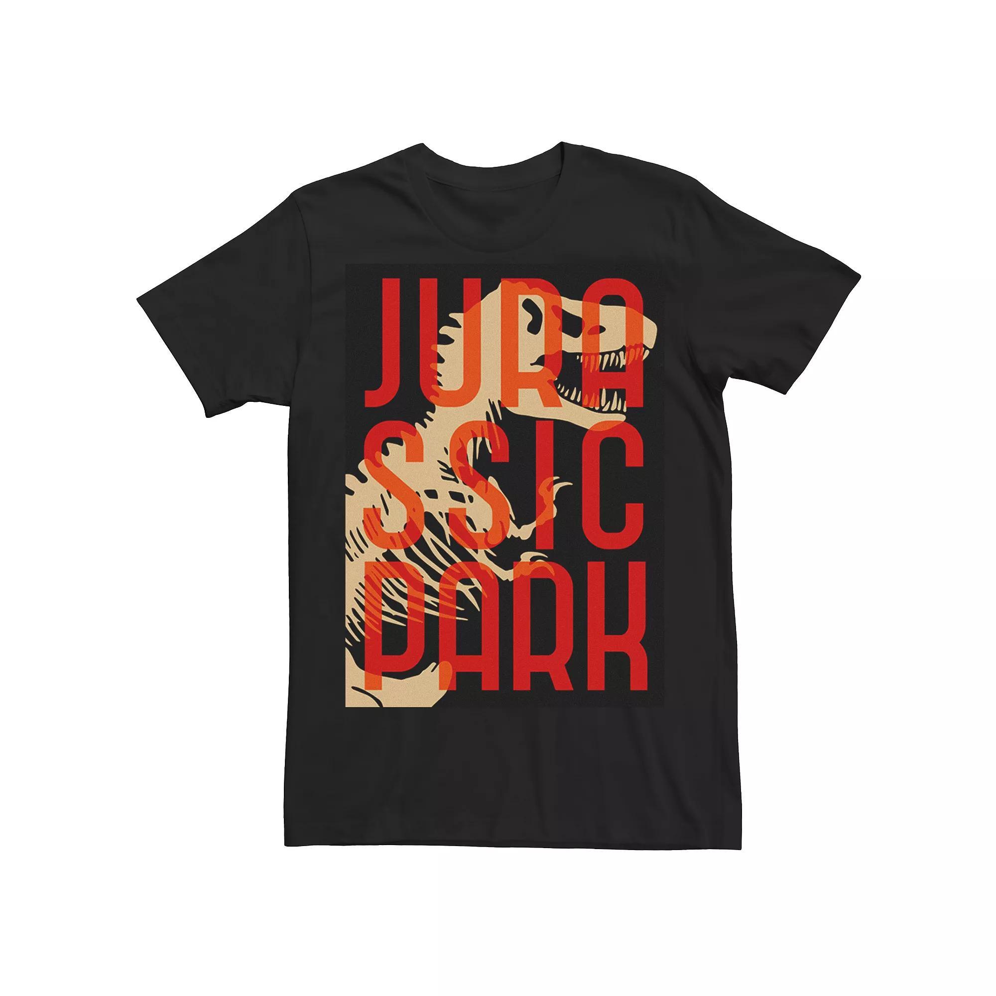 Men's Jurassic Park Dino Bones Tee, Size: XXL, Black Product Image