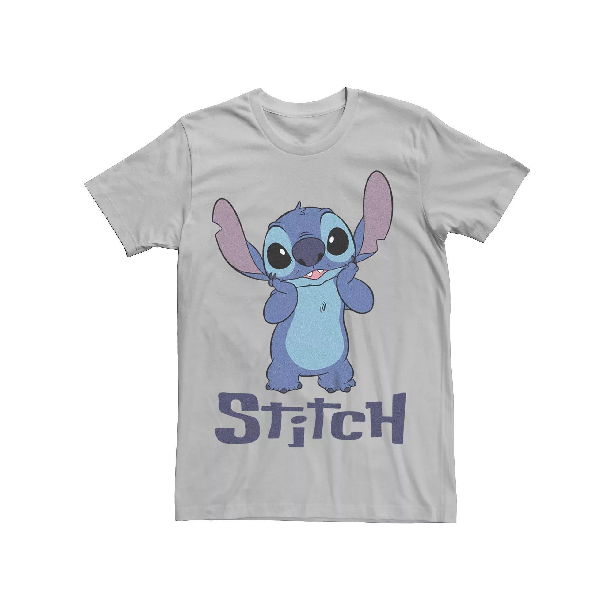 Disney's Lilo & Stitch Men's Cute Skelly Tee, Size: XXL, Silver Product Image