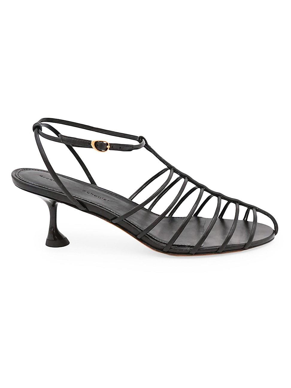 Womens Tee 60MM Leather Cage Sandals Product Image