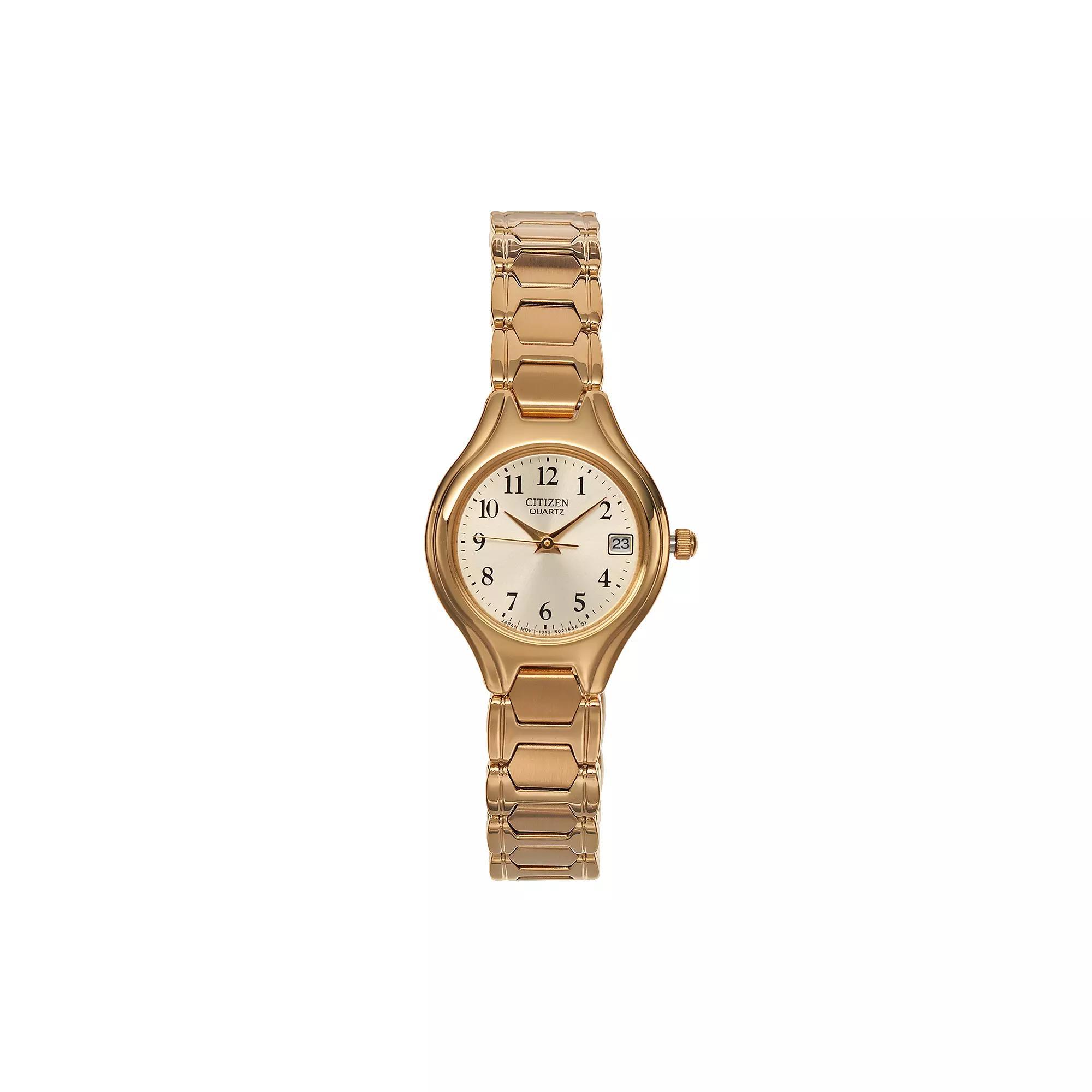 Citizen Womens Easy Reader Stainless Steel Watch, Gold Tone Product Image