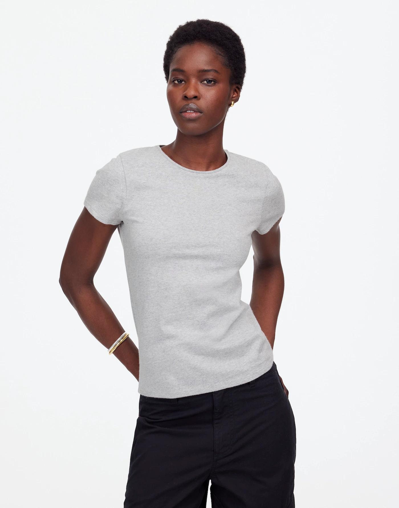 Essential Slim Tee in Lightweight Cotton Product Image