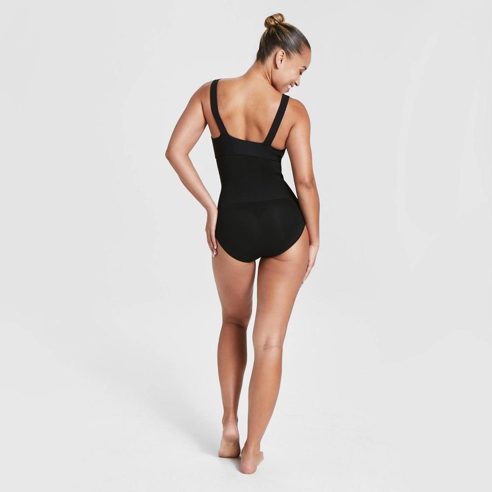 ASSETS by SPANX Womens Remarkable Results High-Waist Control Briefs - Black M: Tummy & Waist Slimming Shapewear Product Image