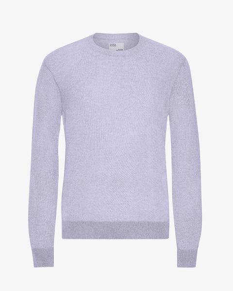 Light Merino Wool Crew - Faded Pink Product Image