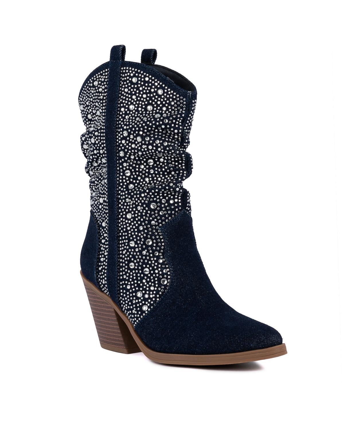 sugar Kassandra Womens Western Boots Dark Blue Blue Product Image