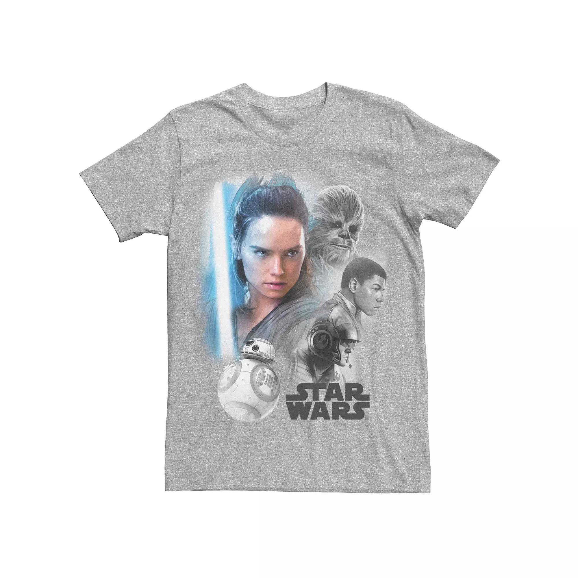 Men's Star Wars Group Shot Tee, Size: XXL, Athletic Grey Product Image