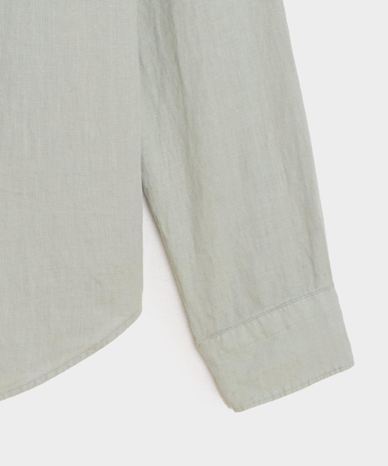 Sea Soft Irish Linen Point Collar Shirt Product Image