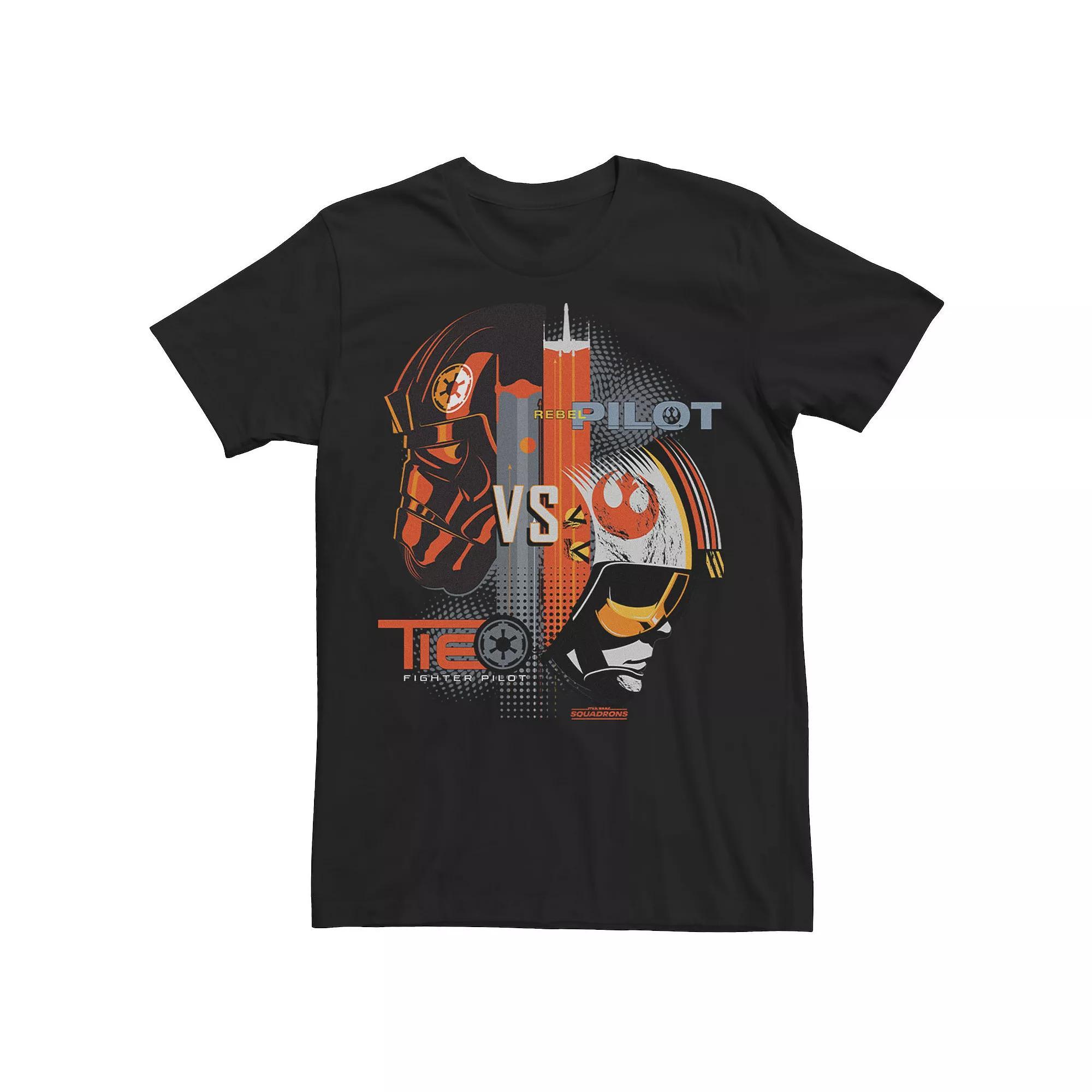 Mens Star Wars: Squadrons Empire Vs. Rebels Short Sleeve Tee Product Image