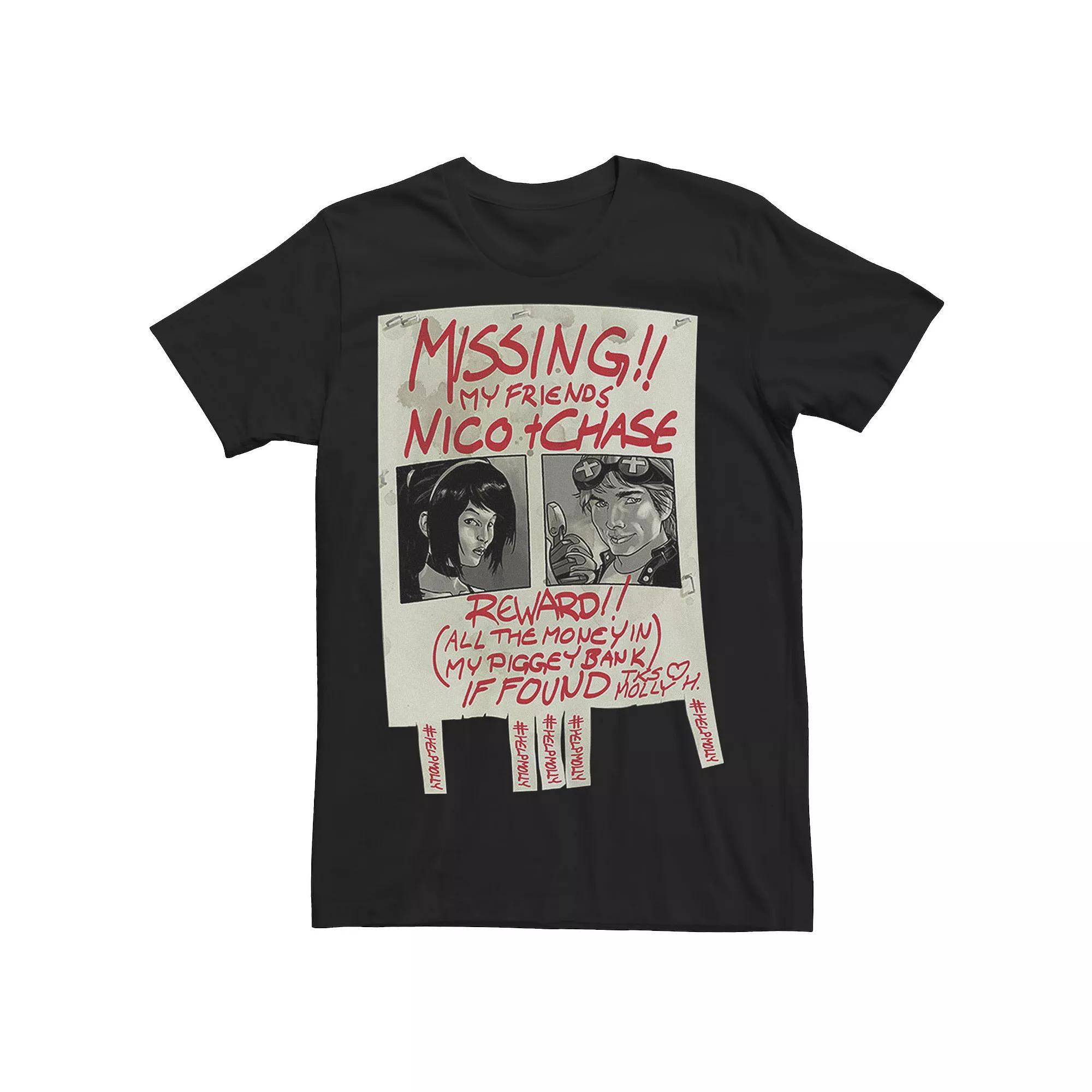 Men's Marvel Runaways Missing Poster Tee, Size: XXL, Black Product Image