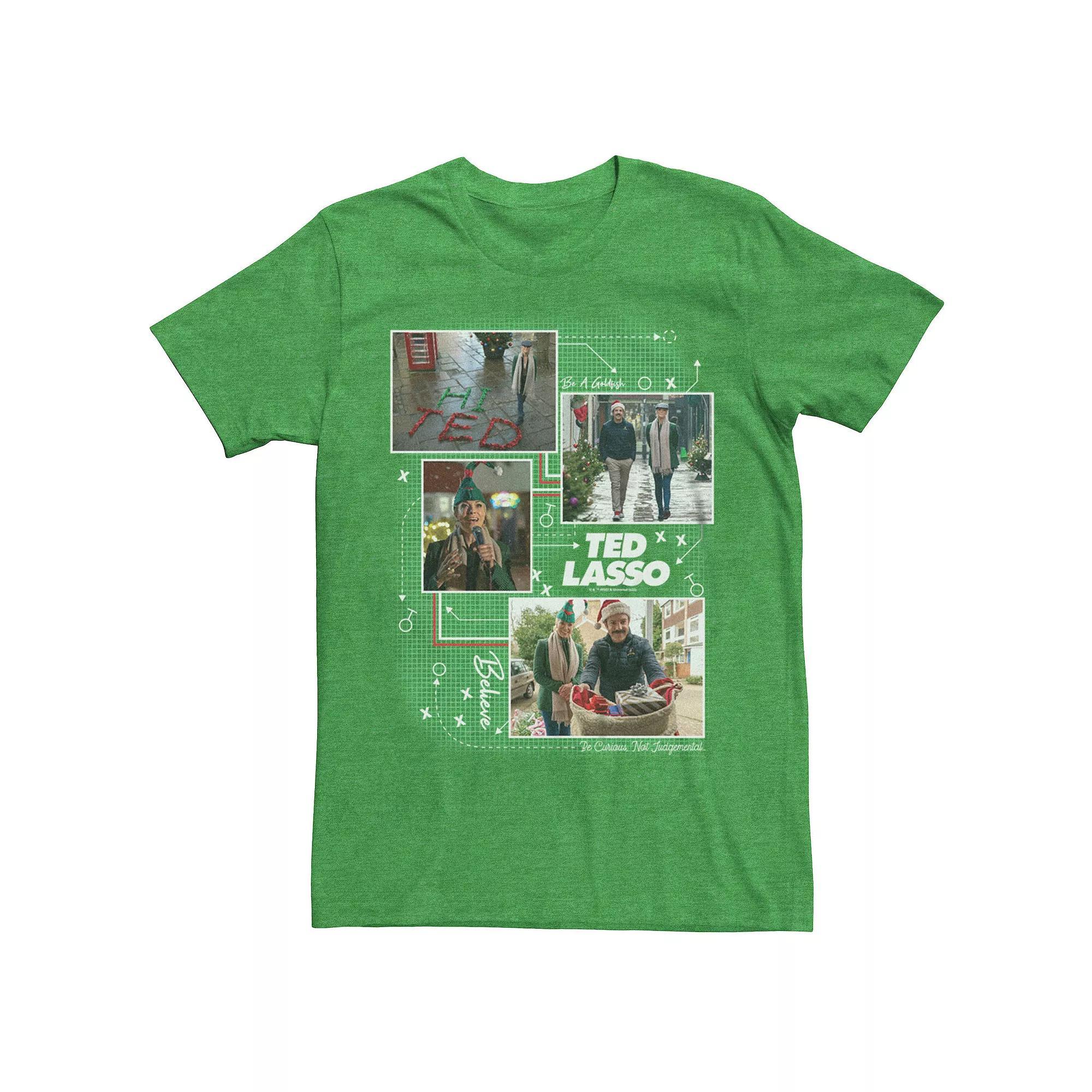 Men's Ted Lasso Christmas Game Plan Graphic Tee, Size: XXL, Kelly Grey Product Image