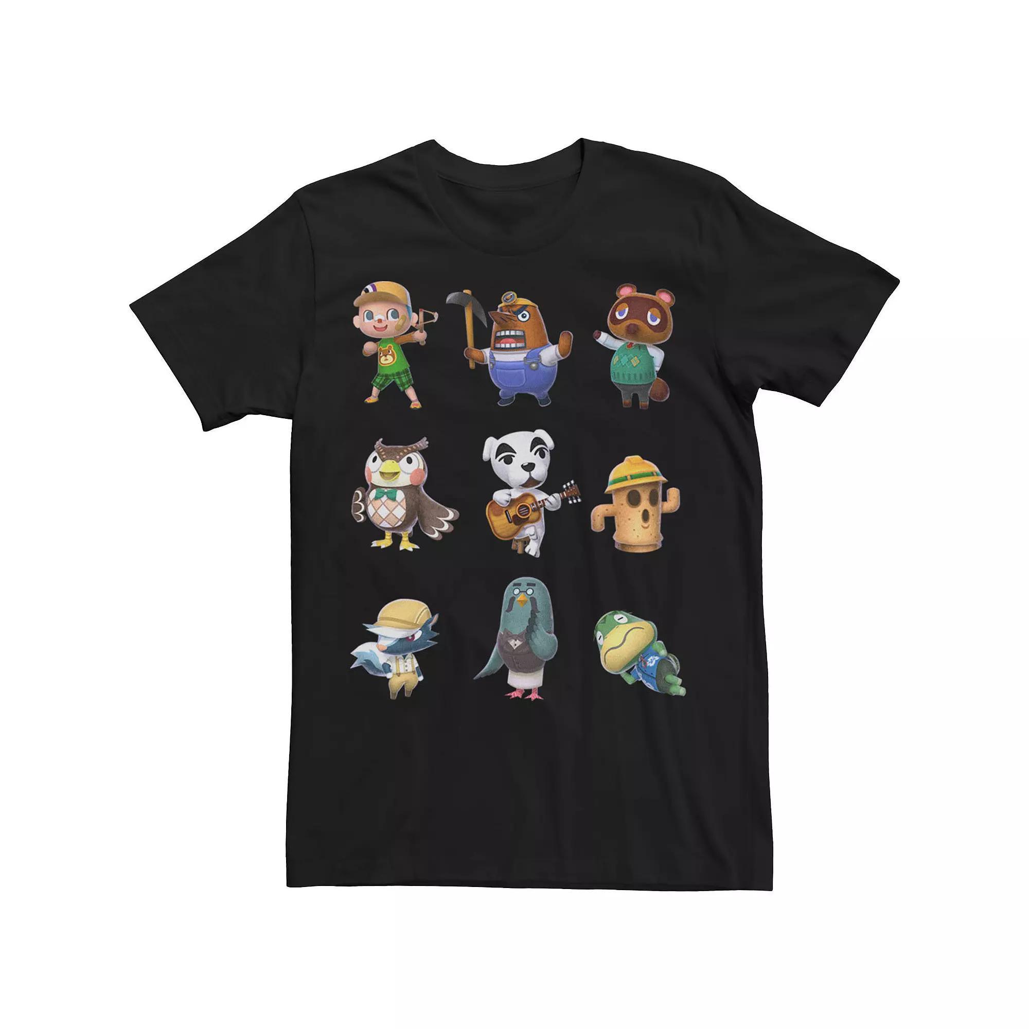 Big & Tall Super Mario Pride Yoshi Fearless Rainbow Line Up Tee, Men's, Size: 3XL, Black Product Image