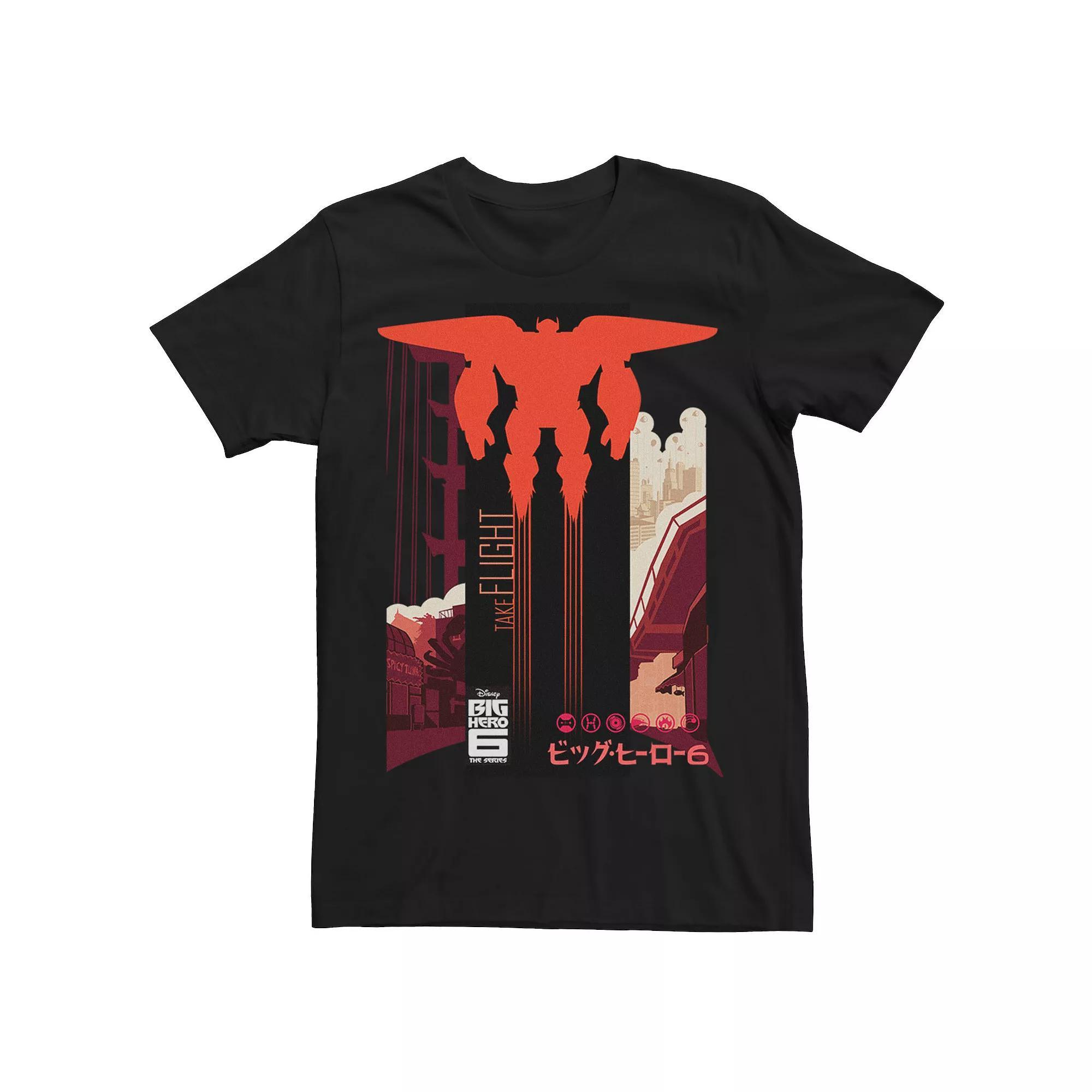 Disneys Big Hero 6 TV Series Baymax Mens In Flight Tee Product Image