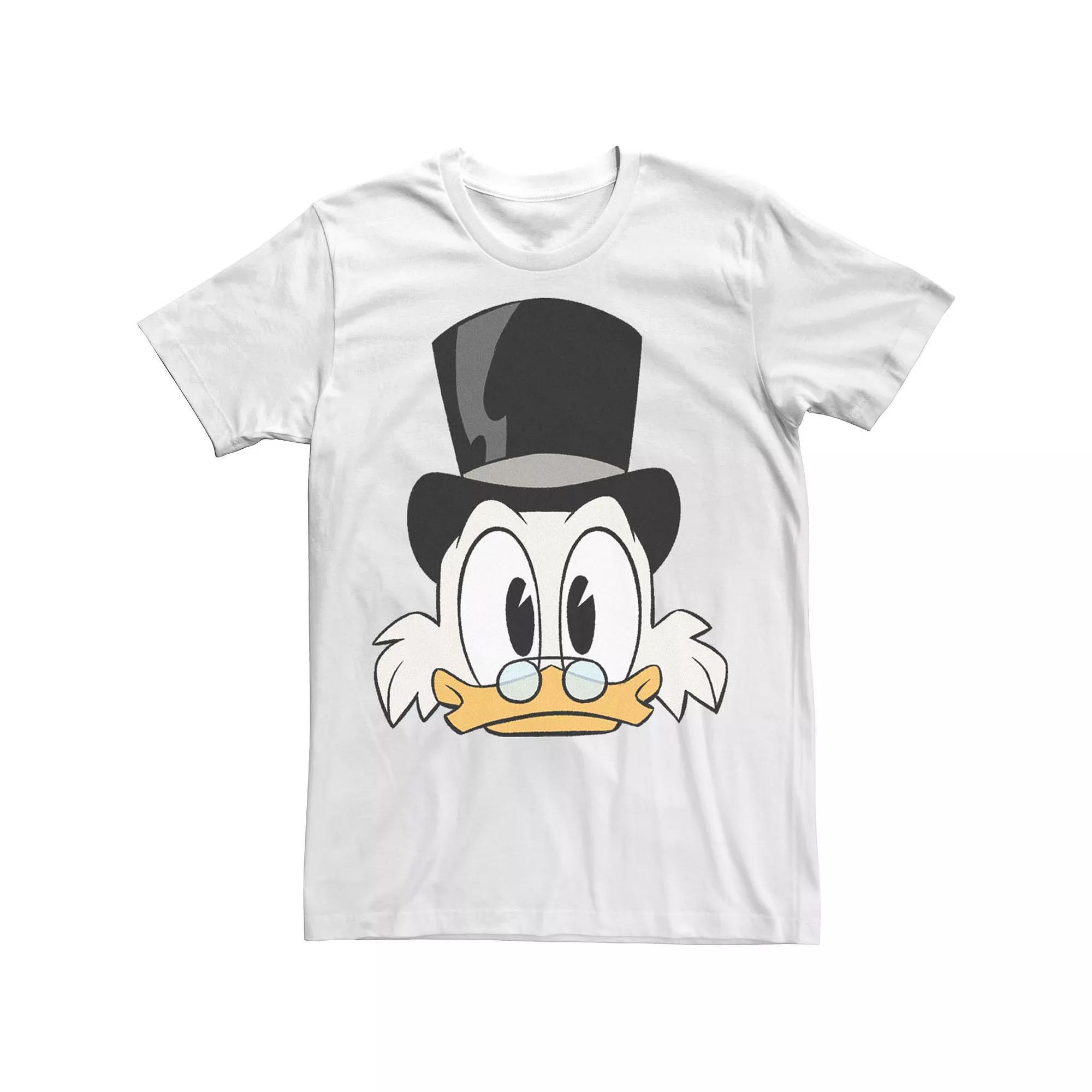 Disney's DuckTales Scrooge McDuck Big Face Men's Tee, Size: Large, White Product Image