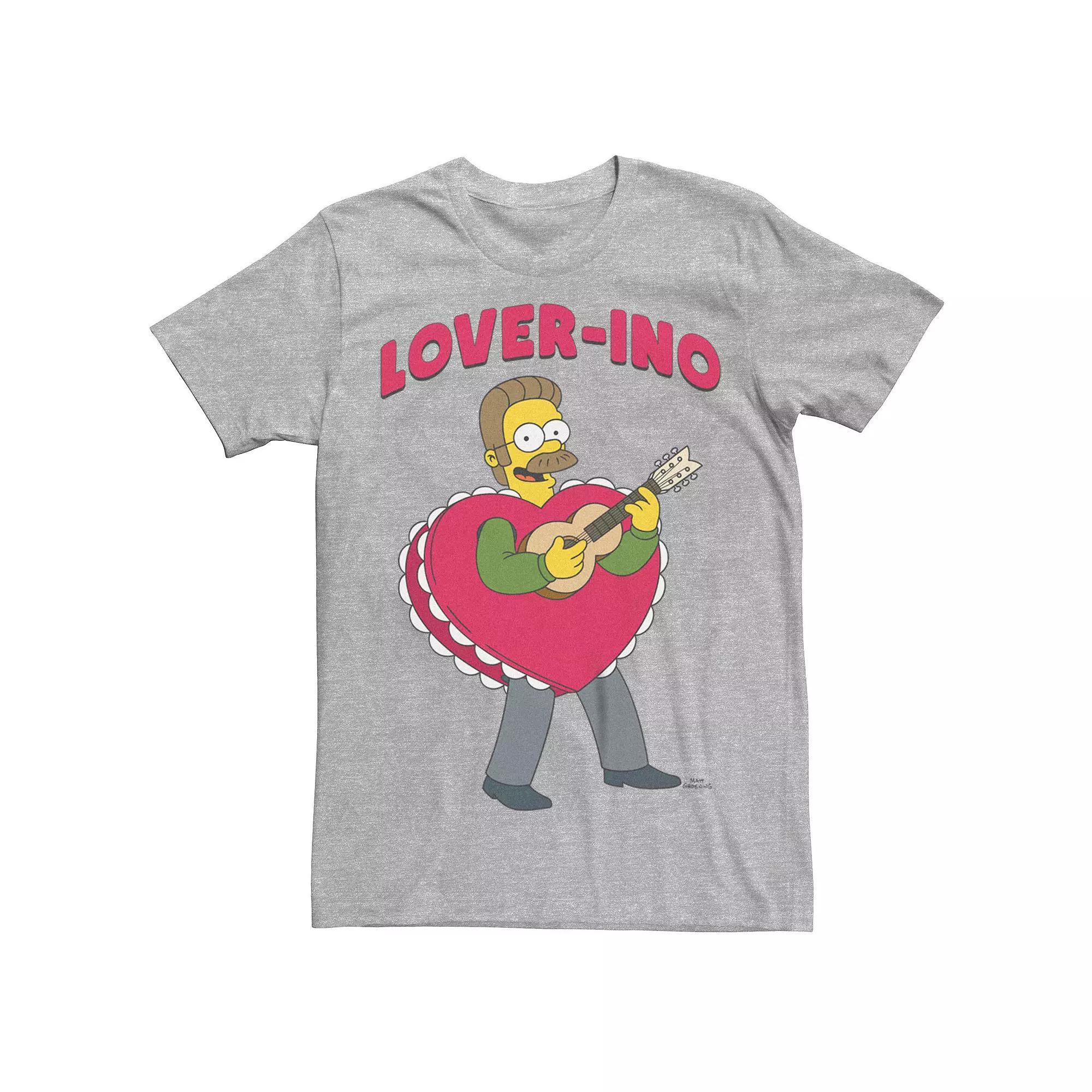 Big & Tall The Simpsons Flanders Lover Tee, Men's, Size: 3XL Tall, Athletic Grey Product Image