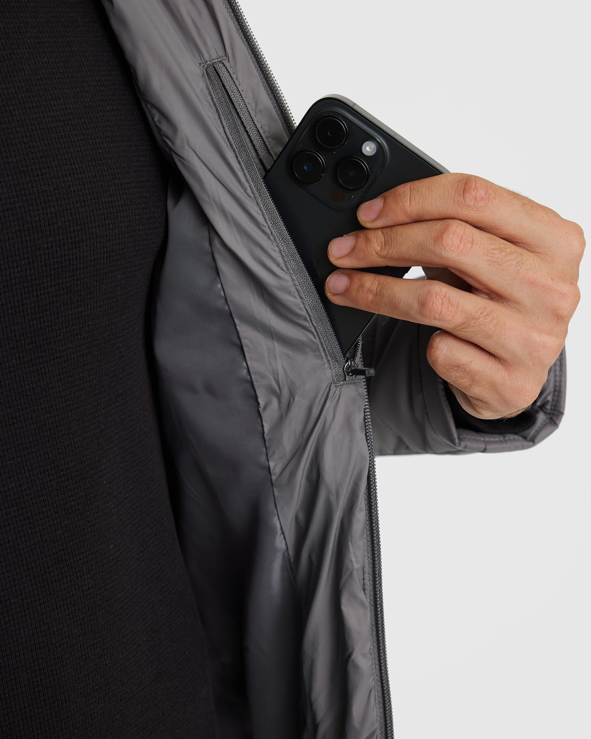 Gunmetal Hooded Puffer Jacket Product Image
