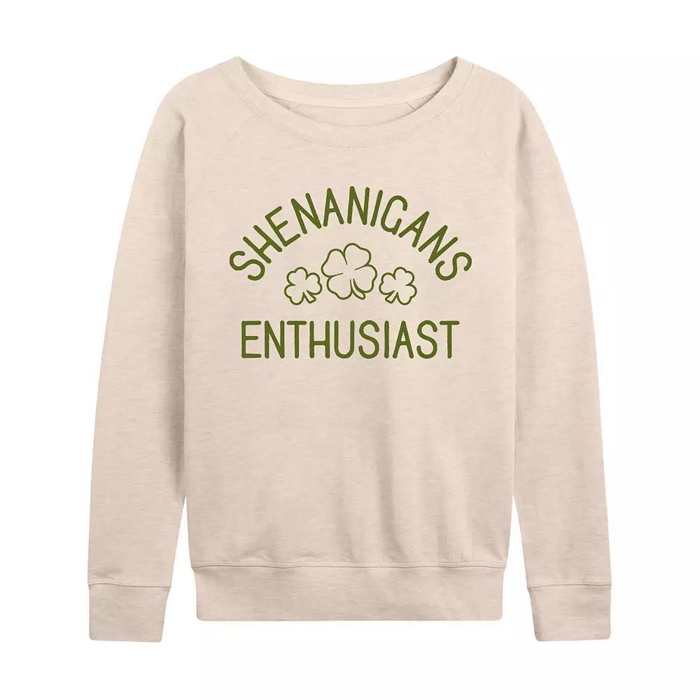 Womens Shenanigans Enthusiast French Terry Long Sleeve Tee Product Image