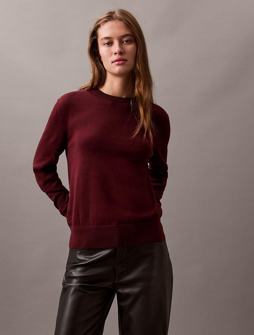 Smooth Cotton Sweater Product Image