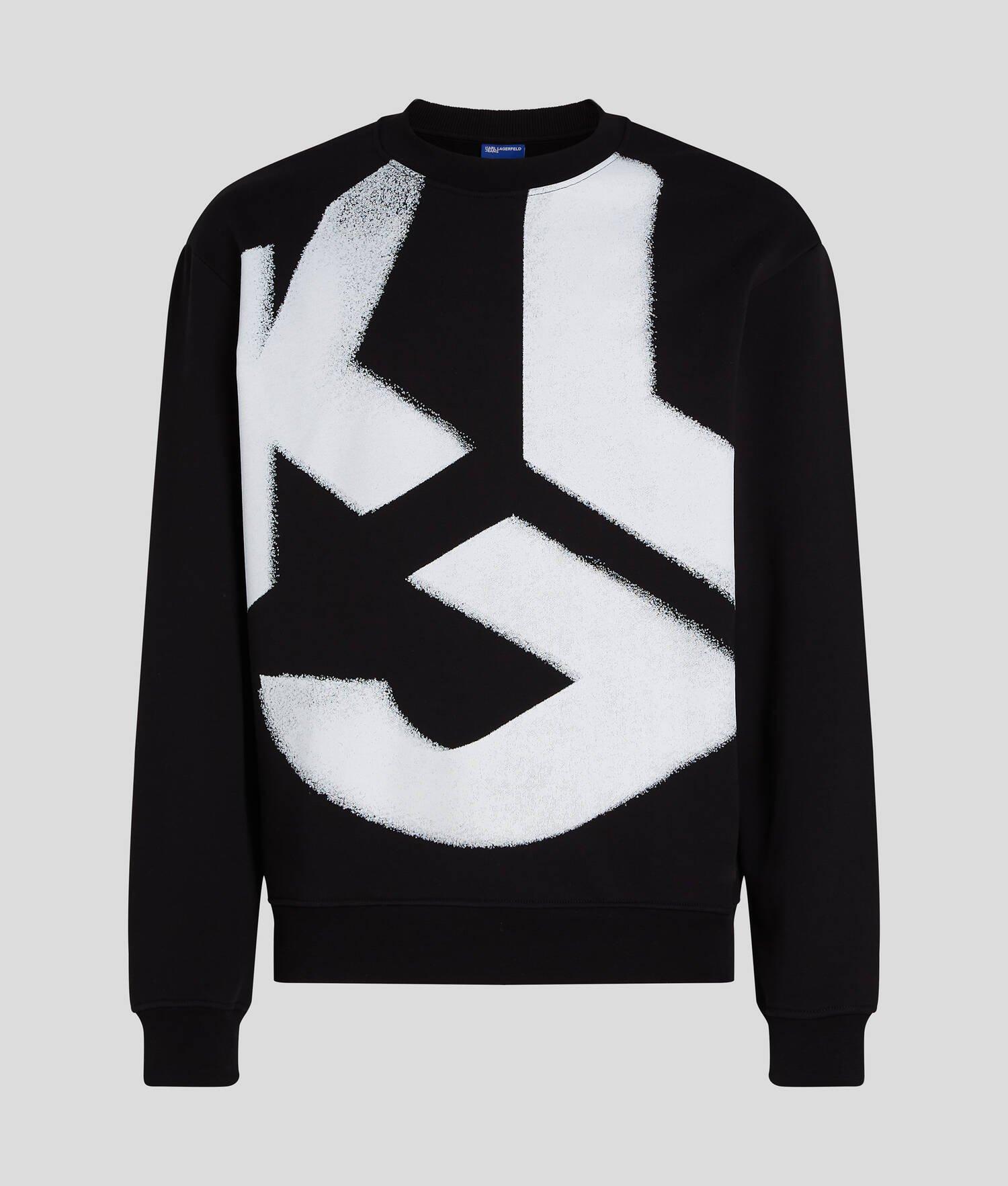 KLJ MONOGRAM BLEACHED SWEATSHIRT  Product Image