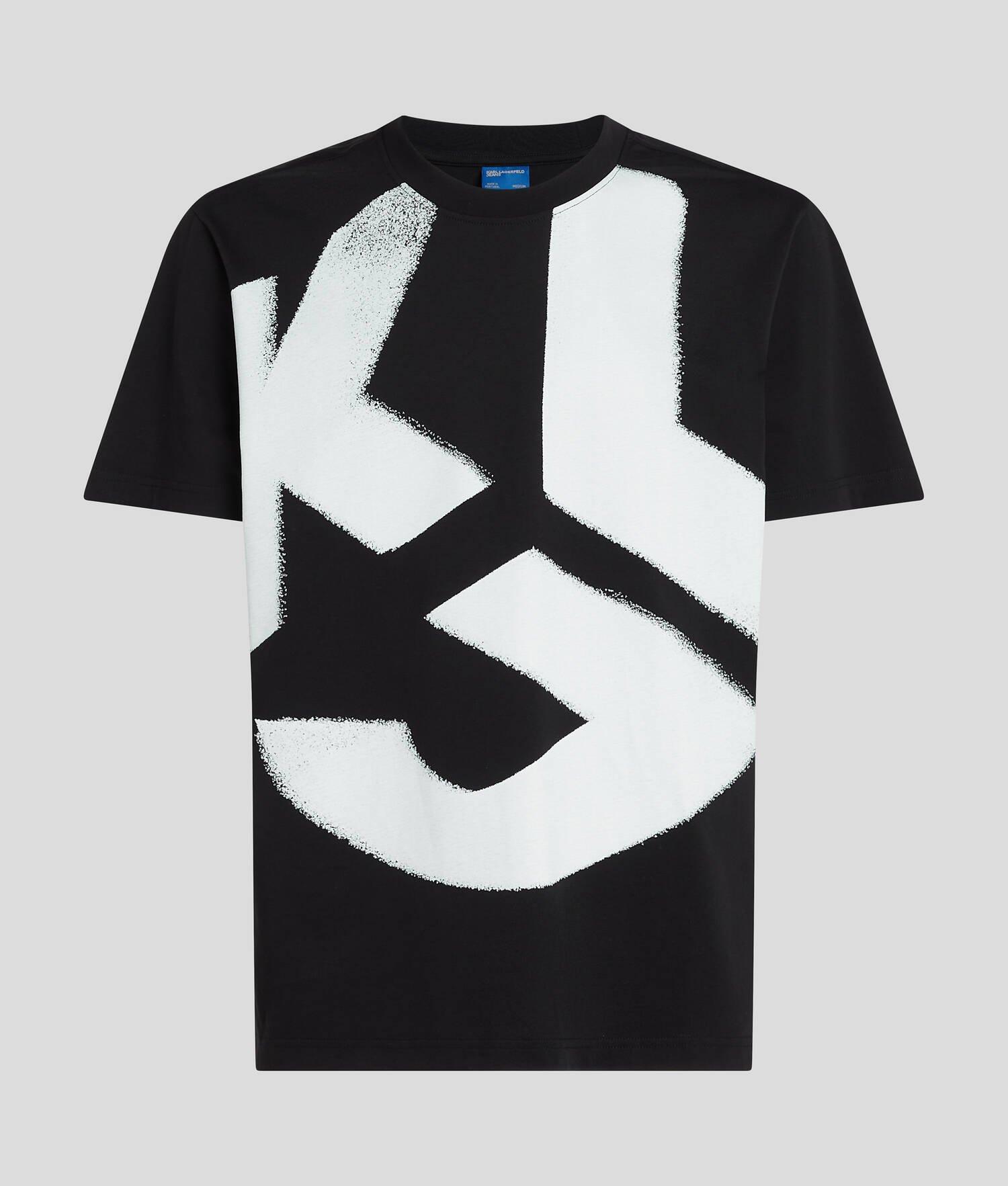 KLJ MONOGRAM BLEACHED T-SHIRT  Product Image
