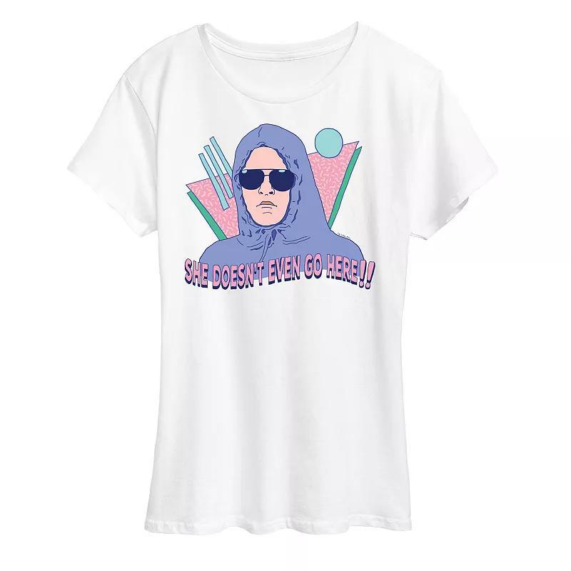 Womens Mean Girls Doesnt Even Go Here Graphic Tee, Girls Heather Grey Product Image