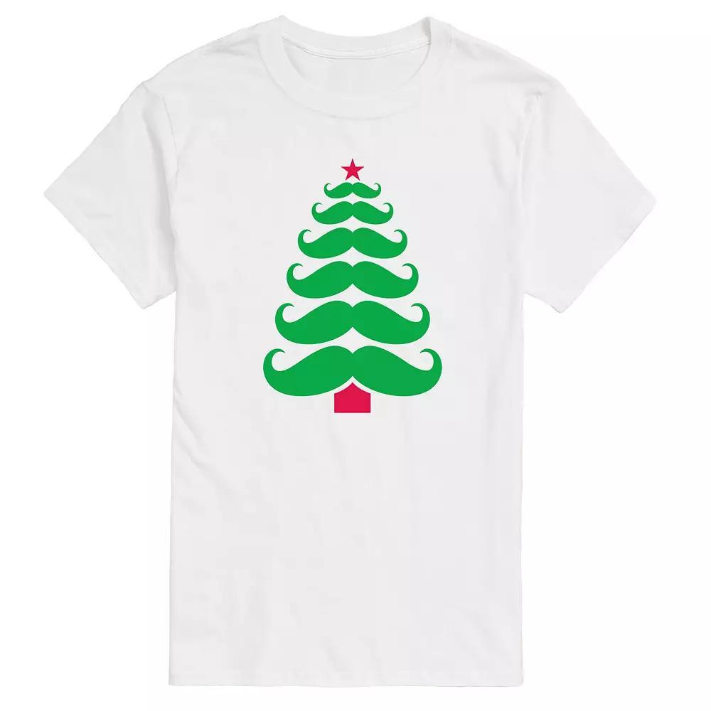 Big & Tall Mustache Tree Tee, Mens Product Image