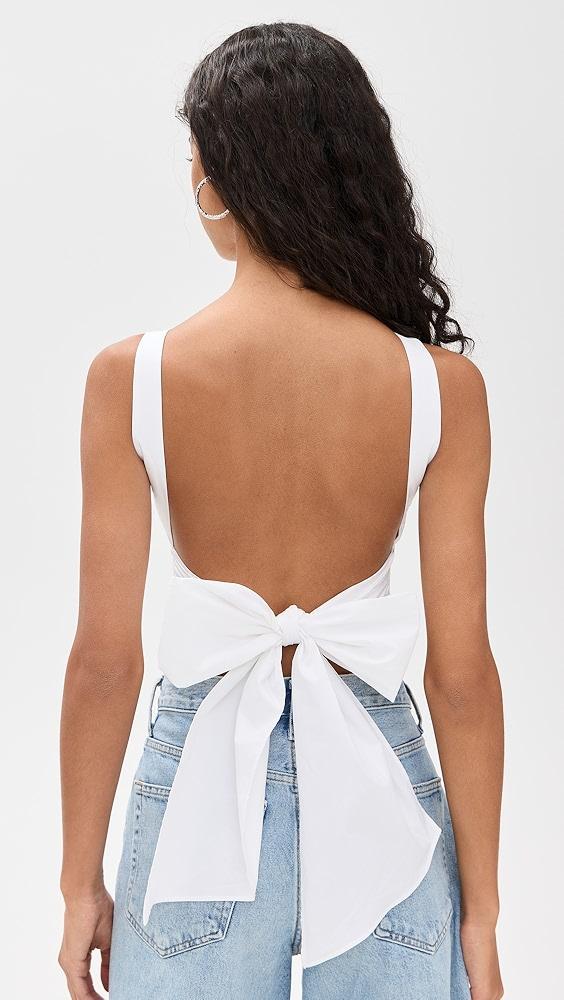 Susana Monaco Poplin Open Back Tie Back Top | Shopbop Product Image
