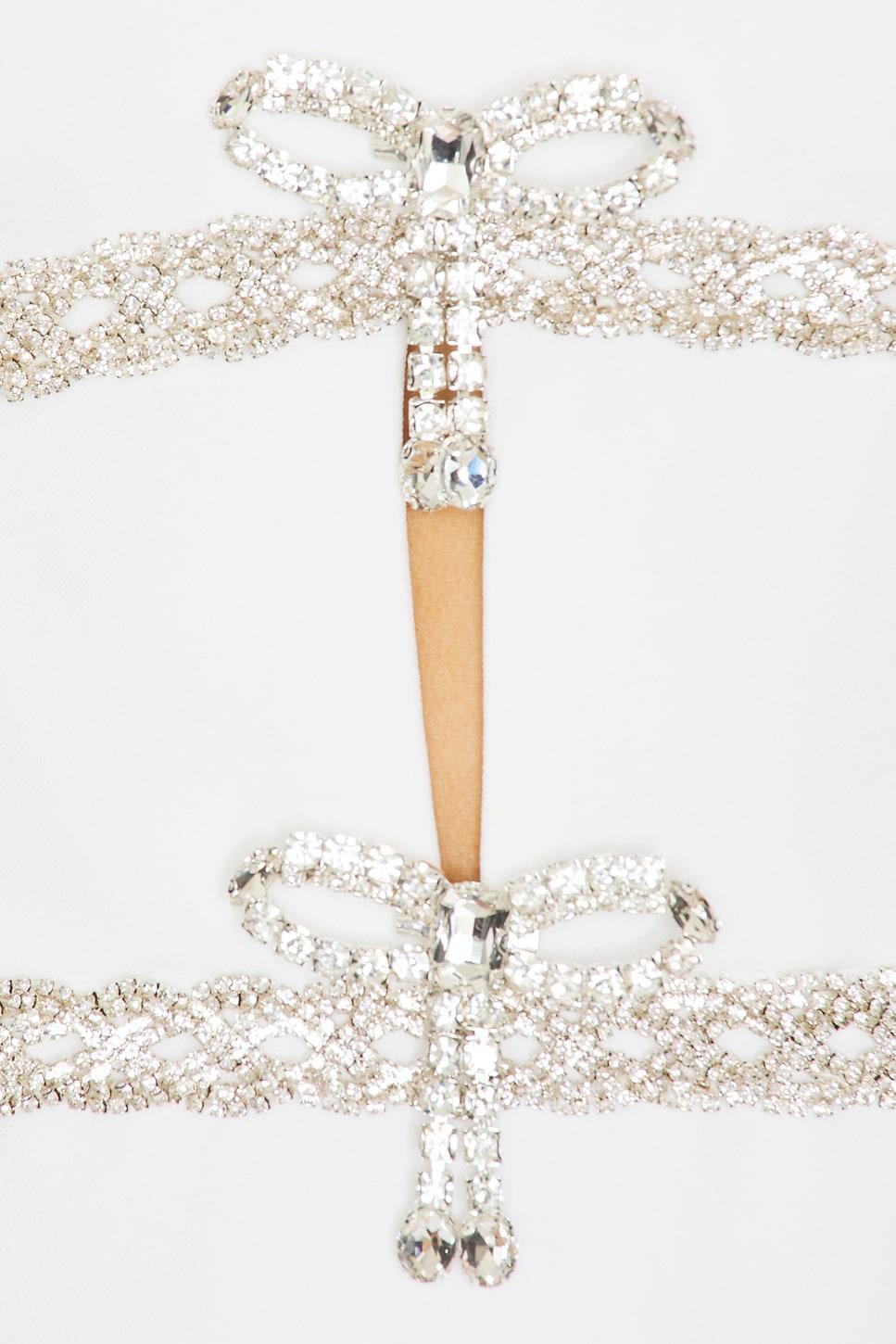 Diamante Bow Trim Midi Dress Product Image