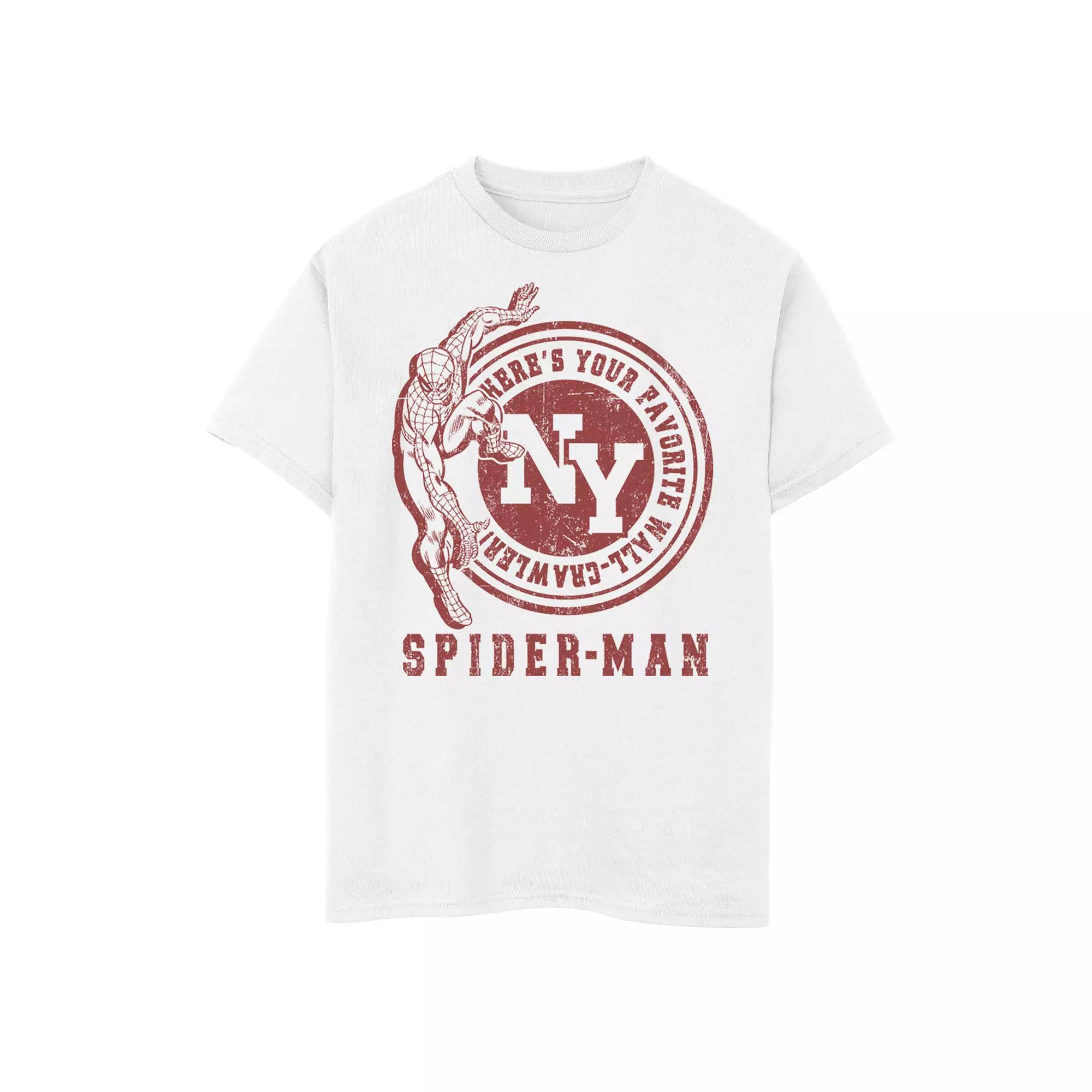 Boys 8-20 Marvel Spider-Man Favorite Rock Crawler Graphic Tee, Boy's, Size: Medium, White Product Image