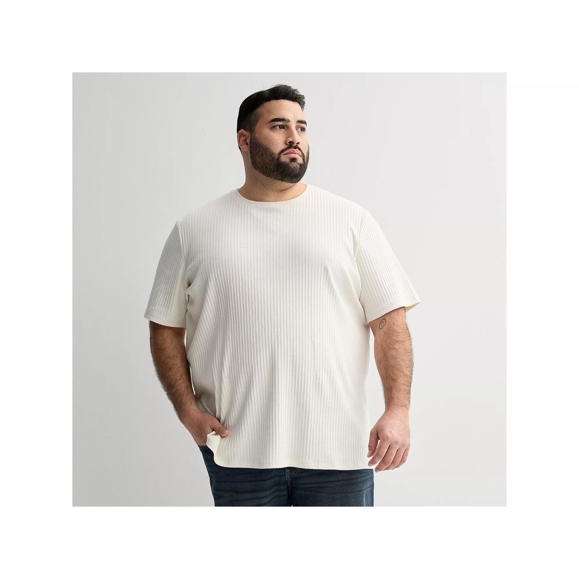 Big & Tall Apt. 9® Textured Tee, Men's, Size: 2XB, White Dahlia Product Image