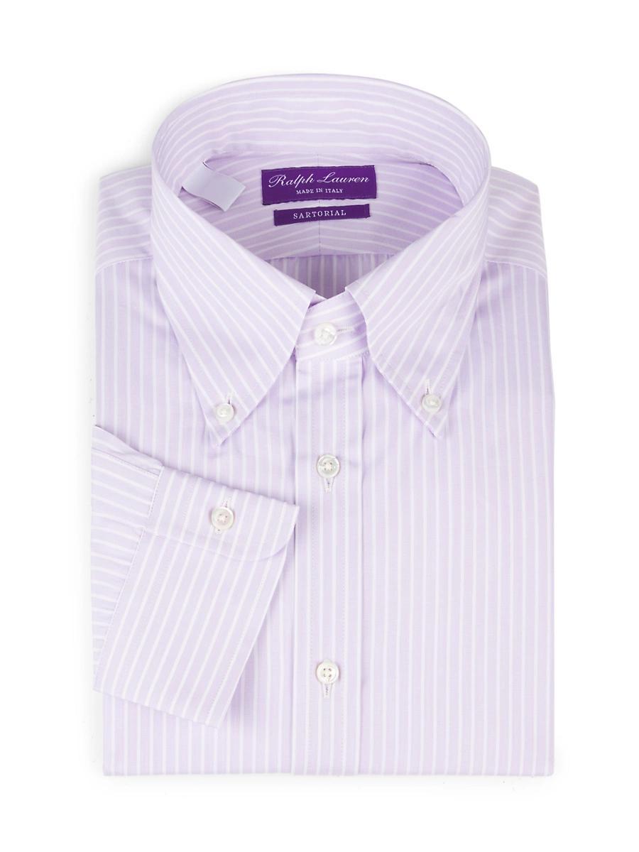 Mens Striped End-On-End Shirt Product Image