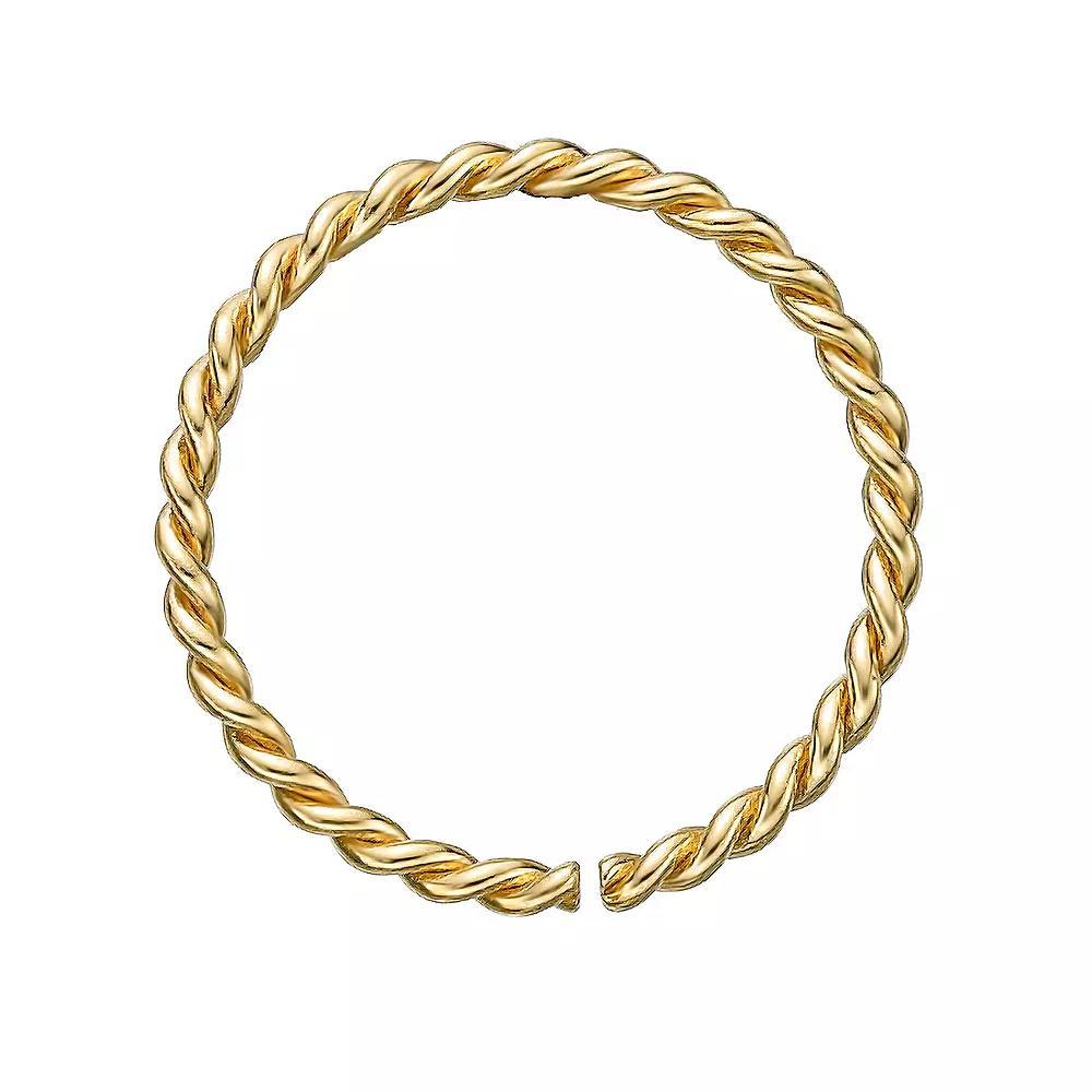 Lila Moon 14k Gold 8 mm Seamless Twist Nose Ring, Womens, Yellow Product Image