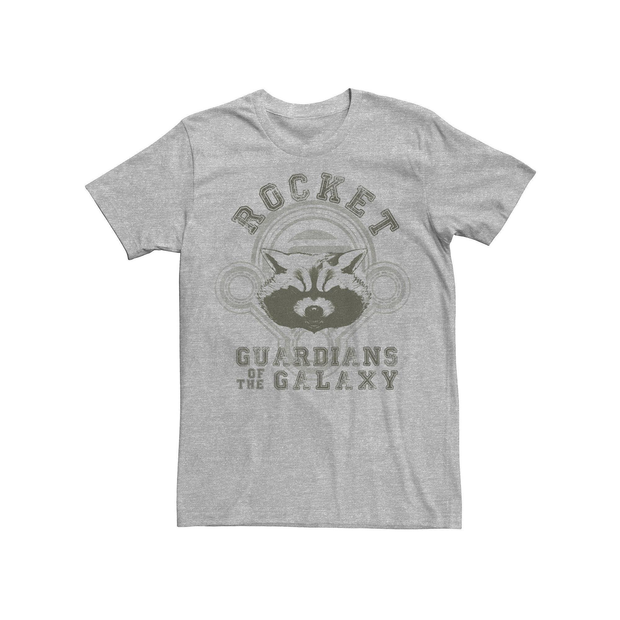 Men's Marvel Guardians Of The Galaxy Rocket Collegiate Graphic Tee, Size: XL, Athletic Grey Product Image