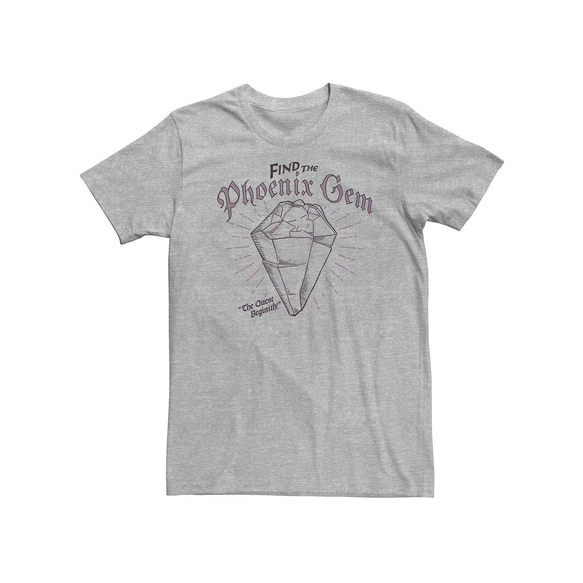 Big & Tall Disney / Pixar Onward Find The Phoenix Gem Tee, Men's, Size: 4XL, Athletic Grey Product Image