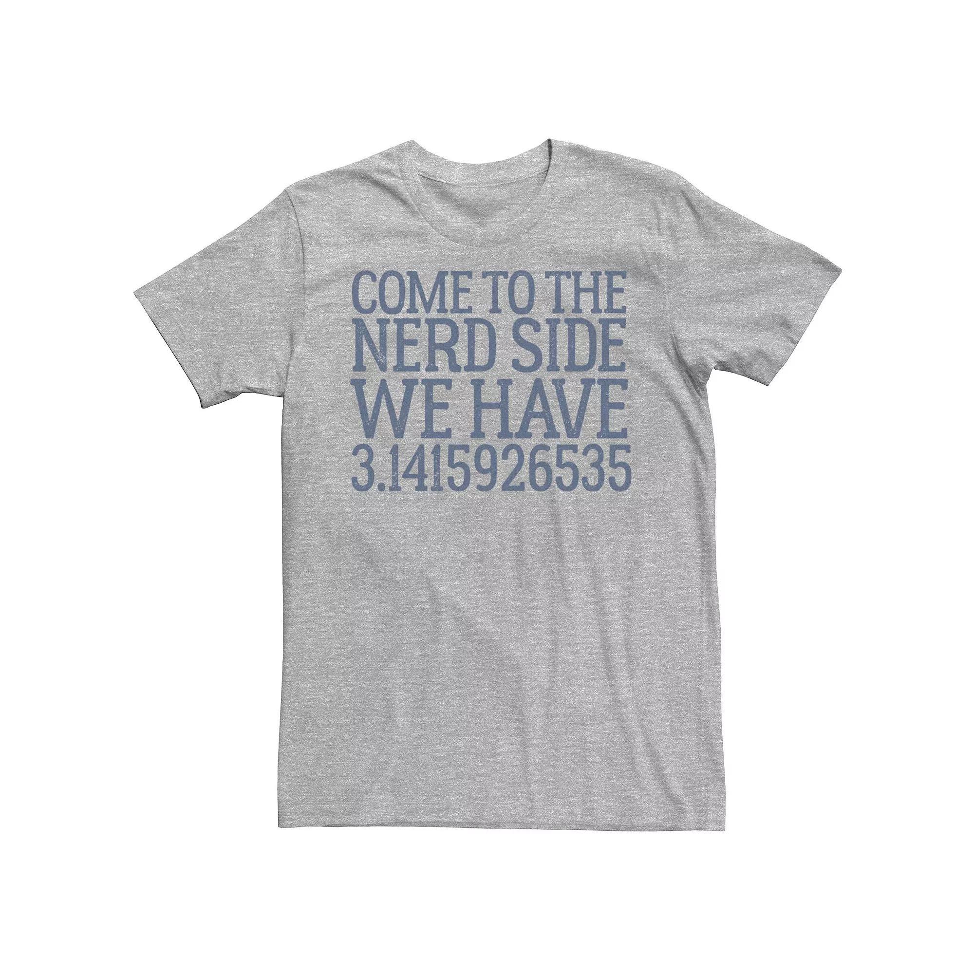 Men's Come To The Nerd Side Tee, Size: XL, Athletic Grey Product Image