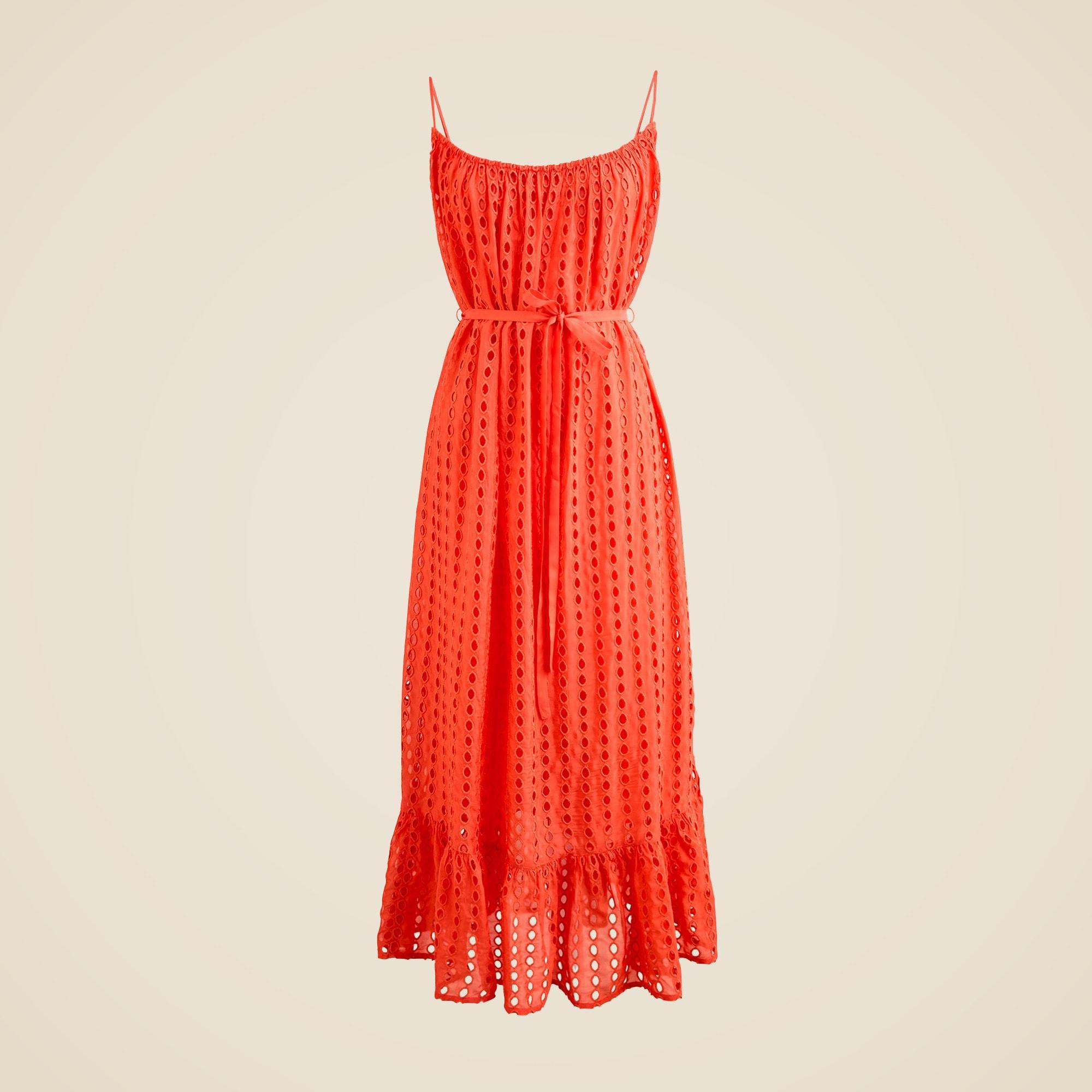 Oval eyelet midi dress Product Image
