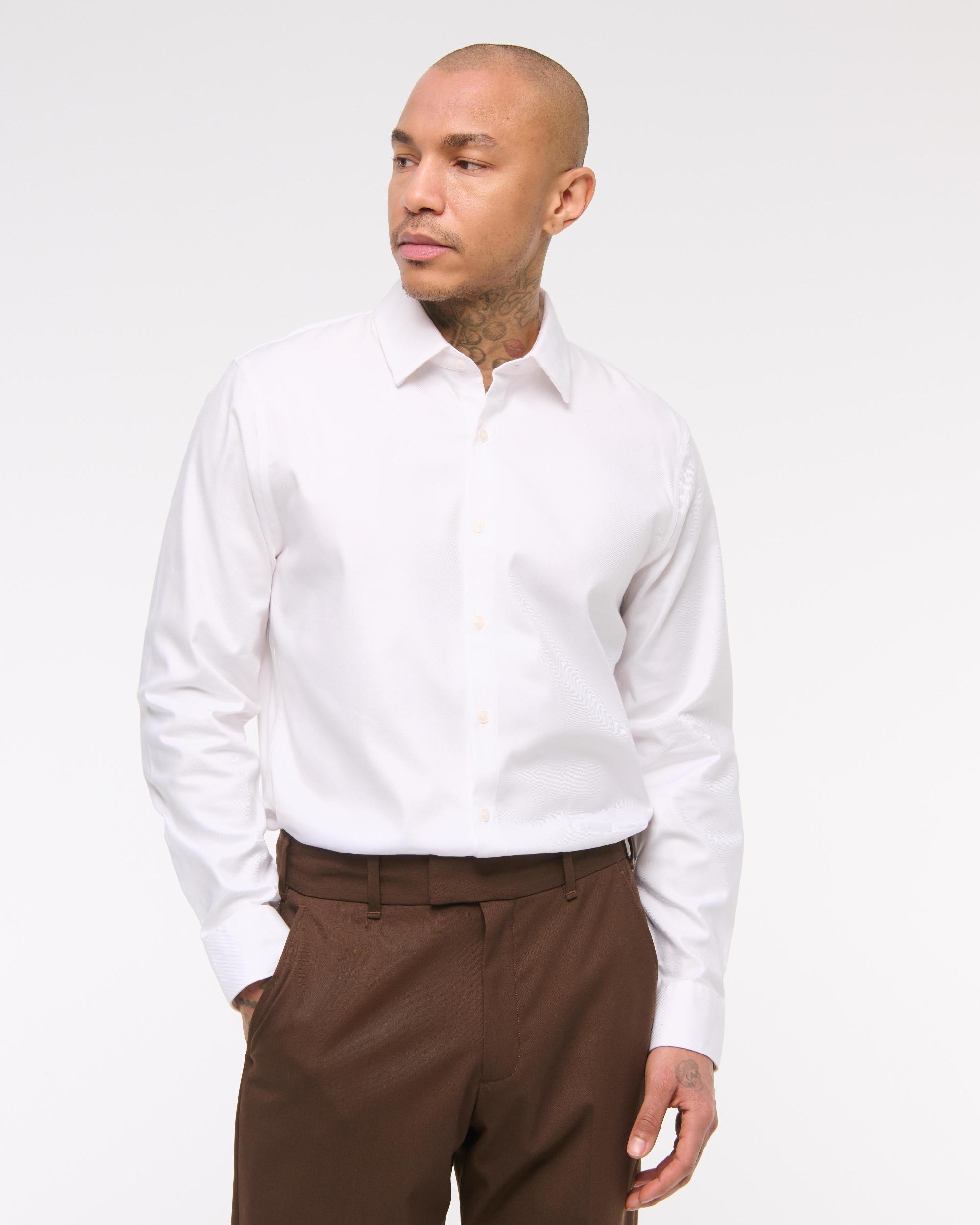 The A&F Collins Slim Suiting Shirt Product Image