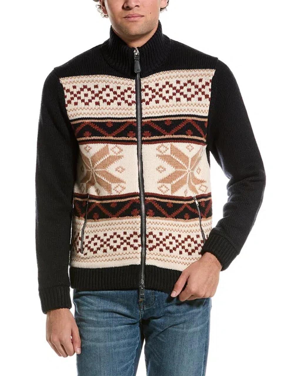 REISS Multi Holden Fairisle Knitted Zip-through Cardigan Product Image