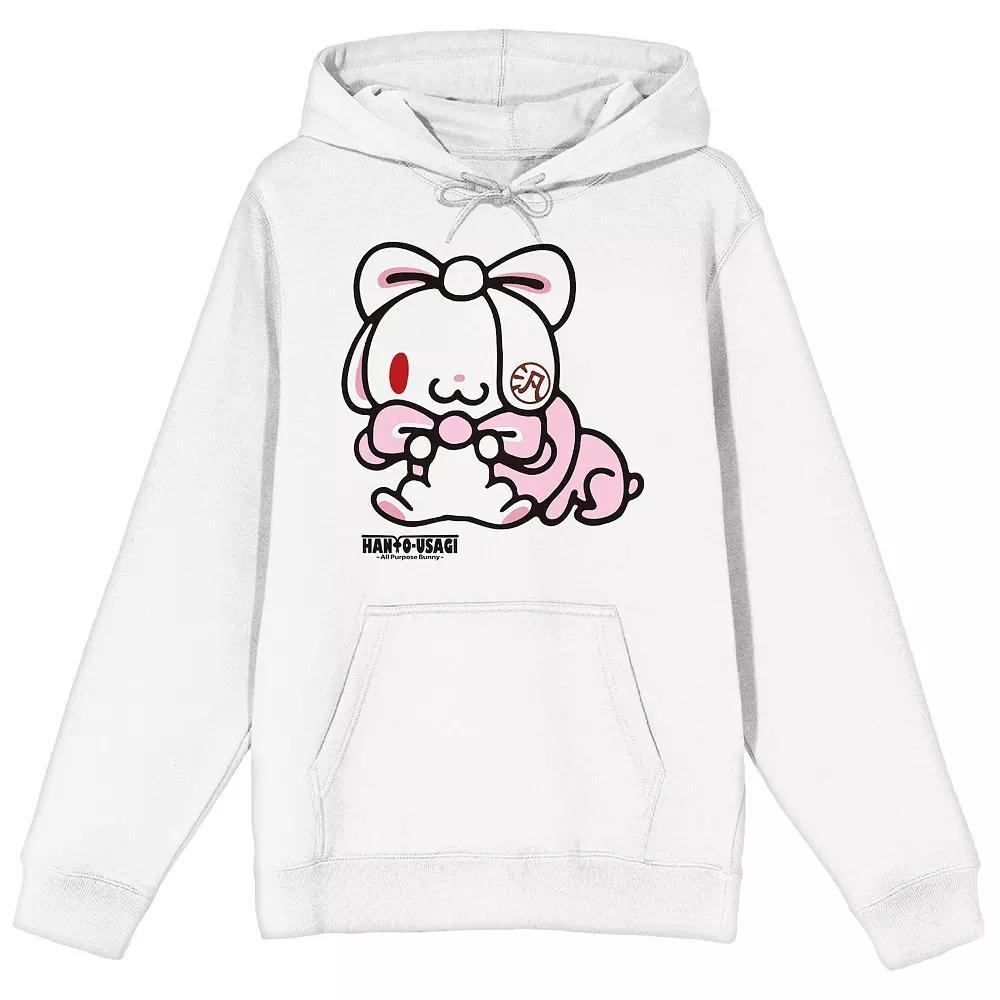 Men's All Purpose Bunny One-Eyed Graphic Hoodie, Size: XL, White Product Image