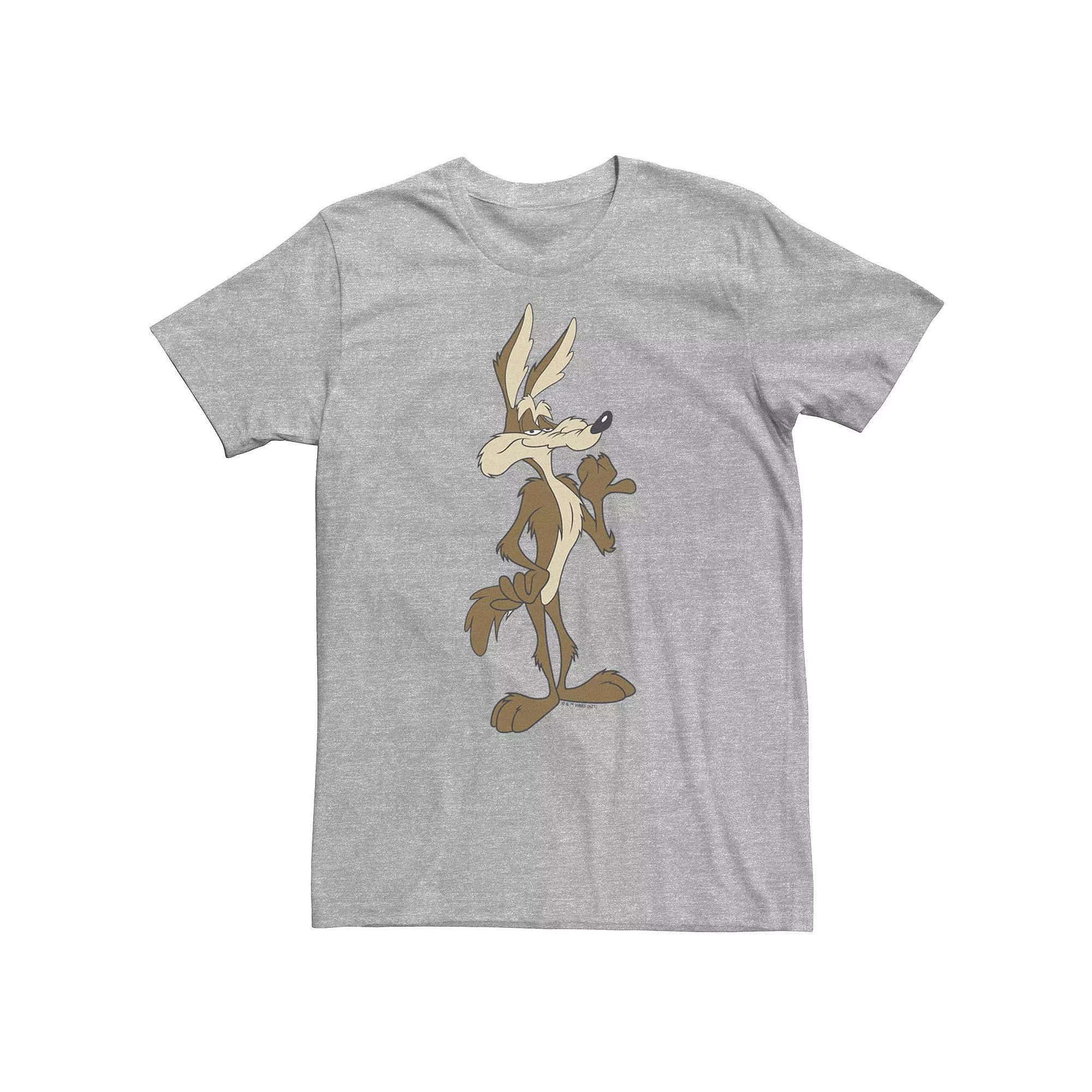 Big & Tall Looney Tunes Wile E. Coyote Confident Stance Tee, Men's, Size: 4XL Tall, Athletic Grey Product Image
