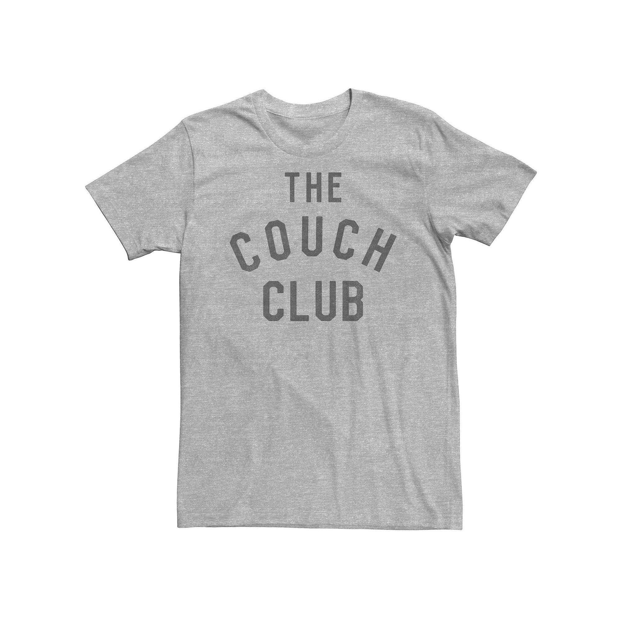 Big & Tall The Couch Club Graphic Tee, Men's, Size: 3XL Tall, Athletic Grey Product Image