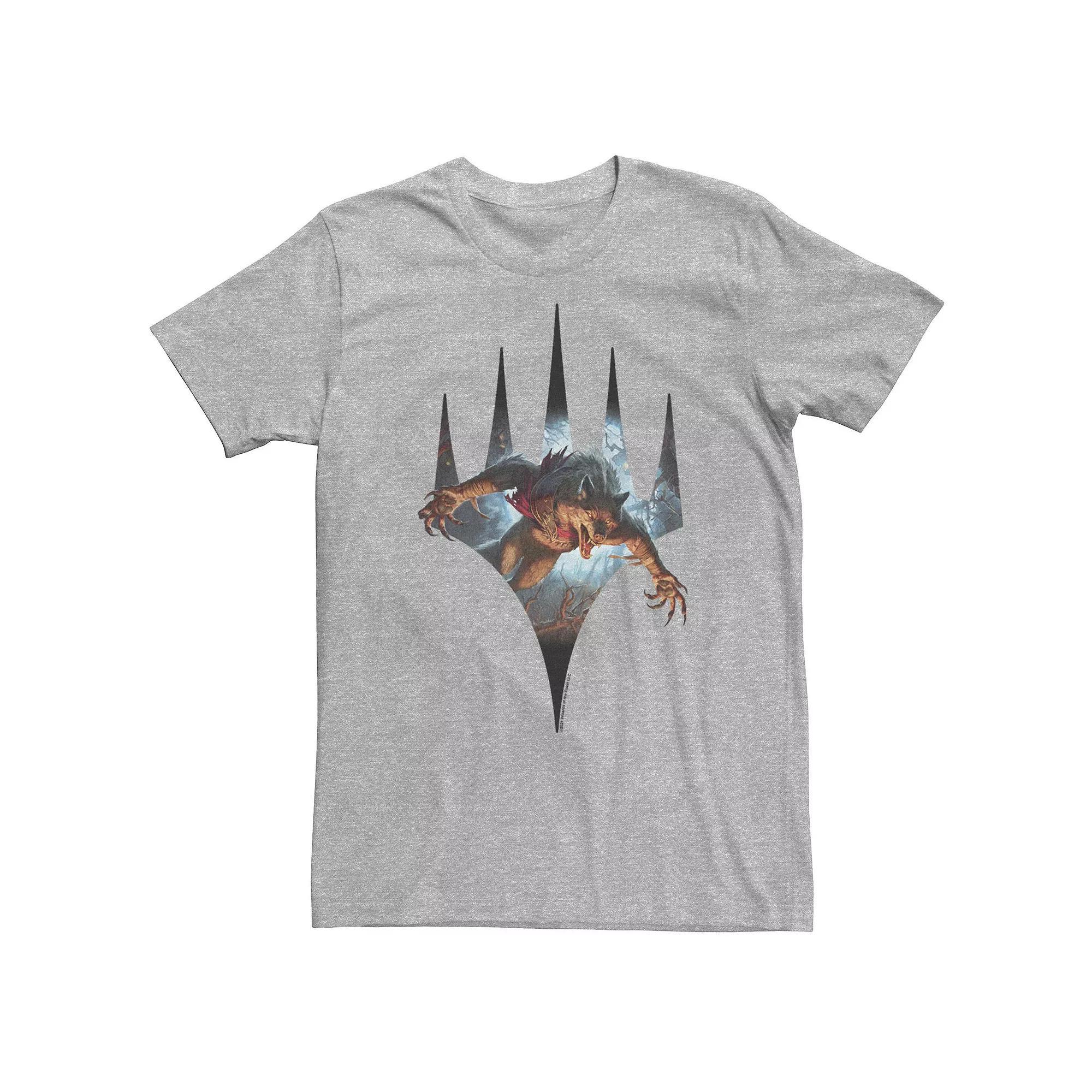 Big & Tall Magic: The Gathering Monster Shield Tee, Men's, Size: 4XL, Athletic Grey Product Image
