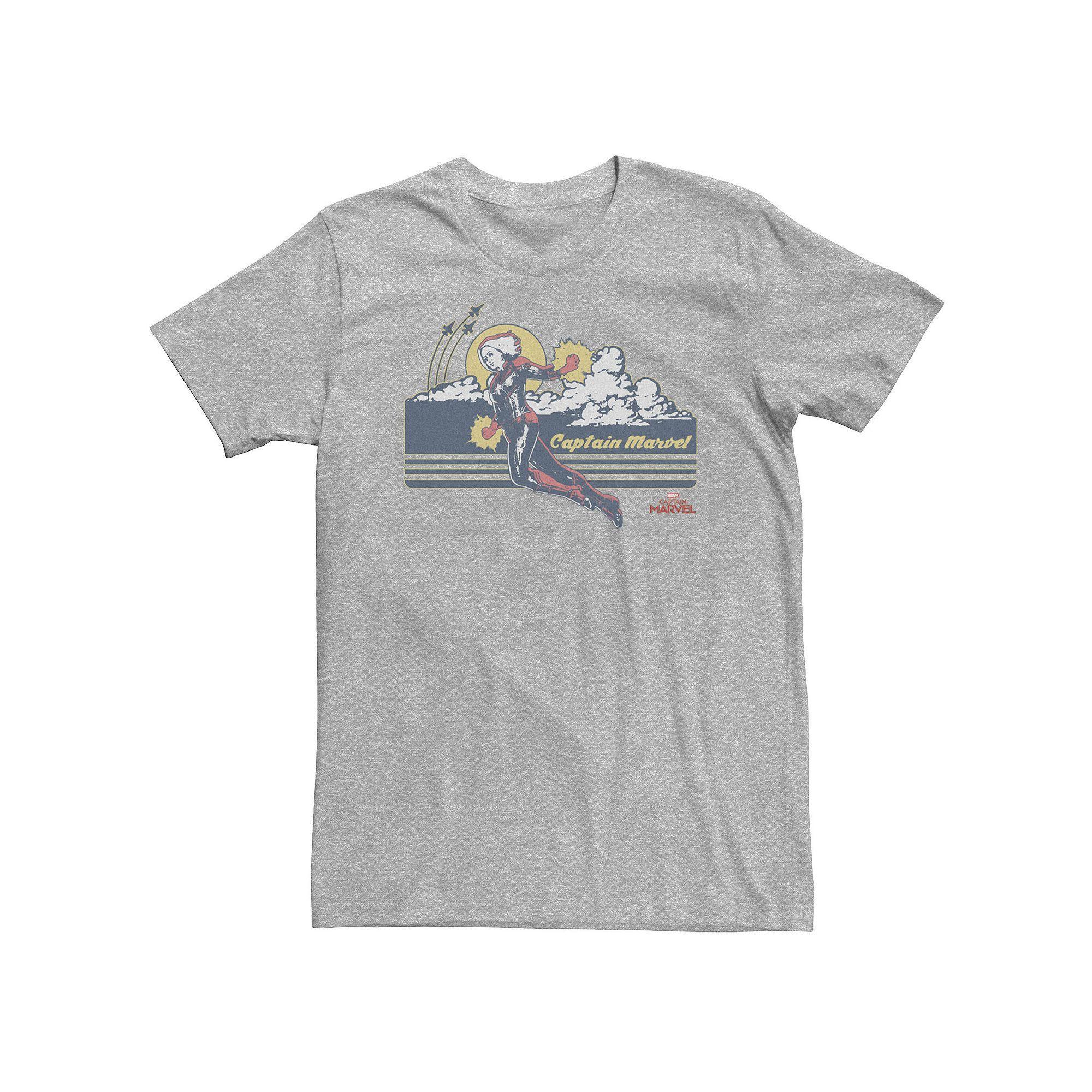 Big & Tall "Out On The Trail" Mountain Range Portrait Tee, Men's, Size: 3XL Tall, Athletic Grey Product Image