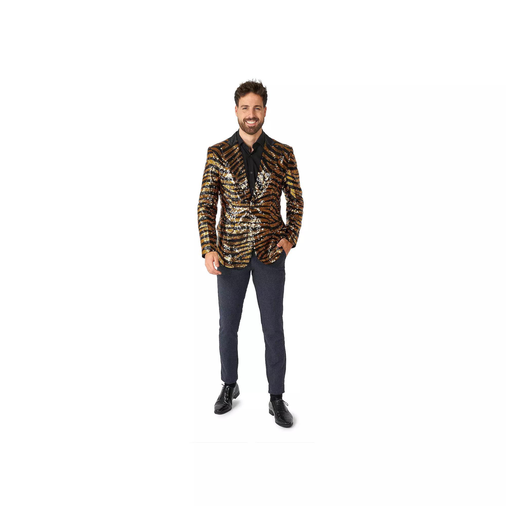 Men's OppoSuits Tiger Royale Sequin Blazer, Size: 36 - Regular Product Image