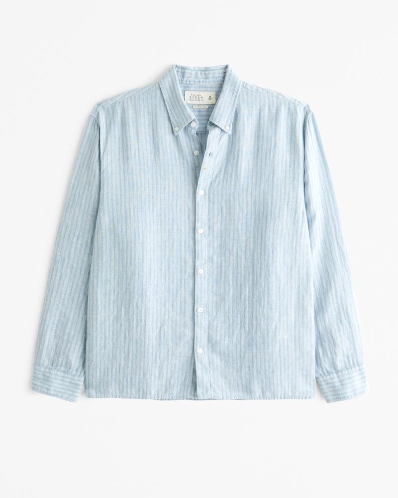Linen Button-Up Shirt Product Image