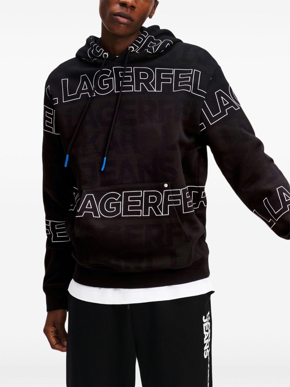 logo-embroidered hoodie Product Image