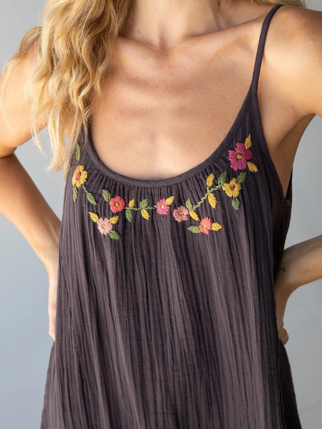 Cosette Embroidered Cotton Maxi Dress Product Image